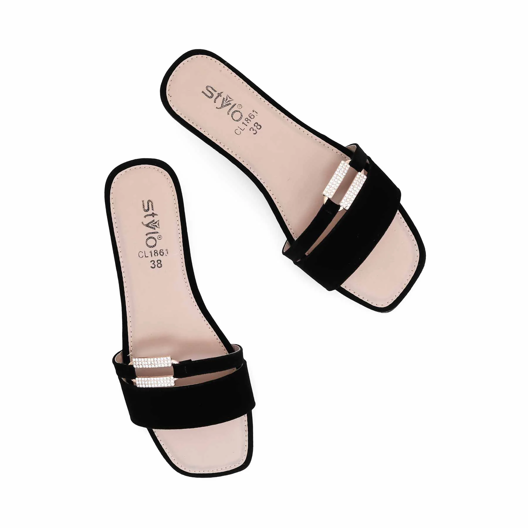 Black Casual Slipper CL1861 - Image 4
