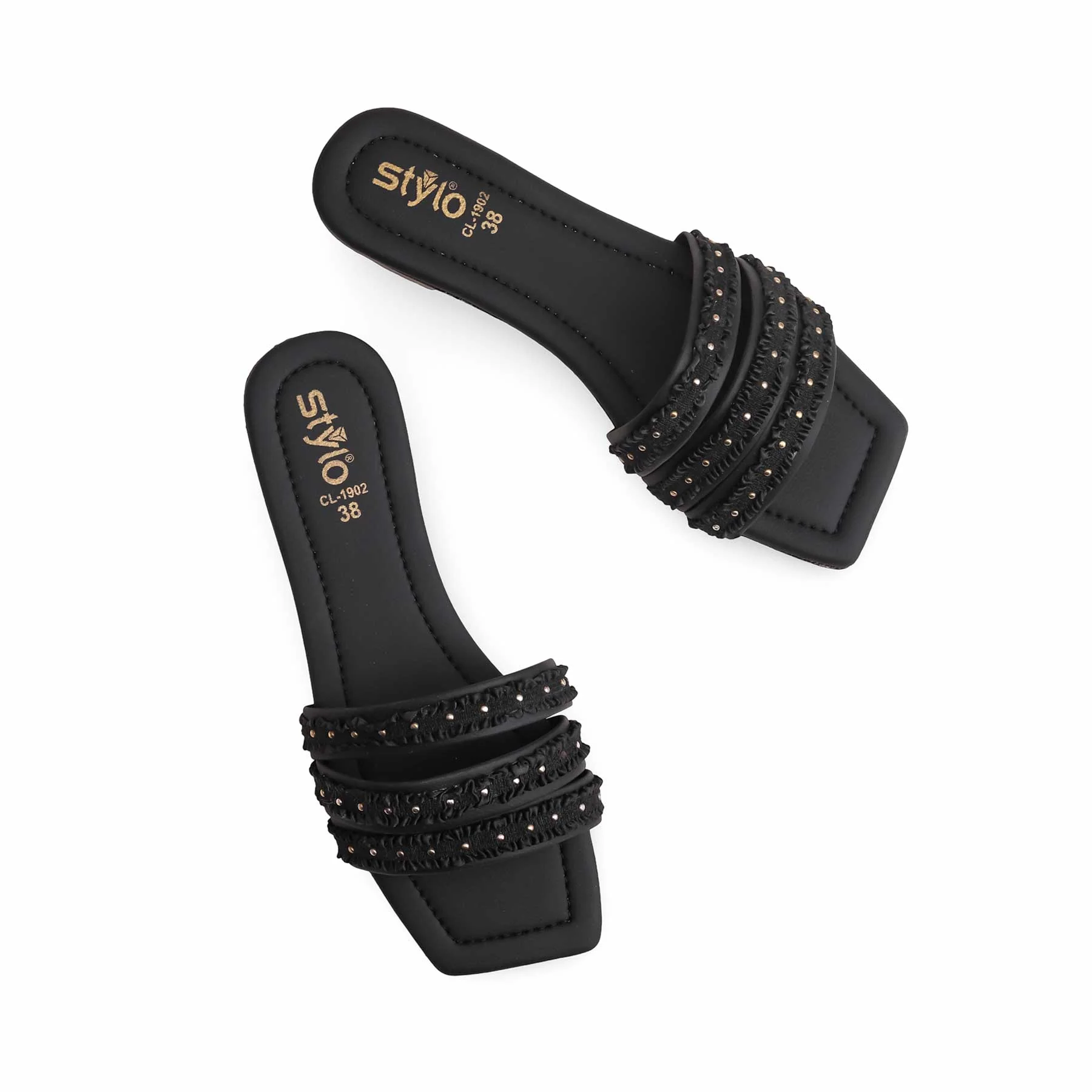 Black Casual Slipper CL1902 - Image 5