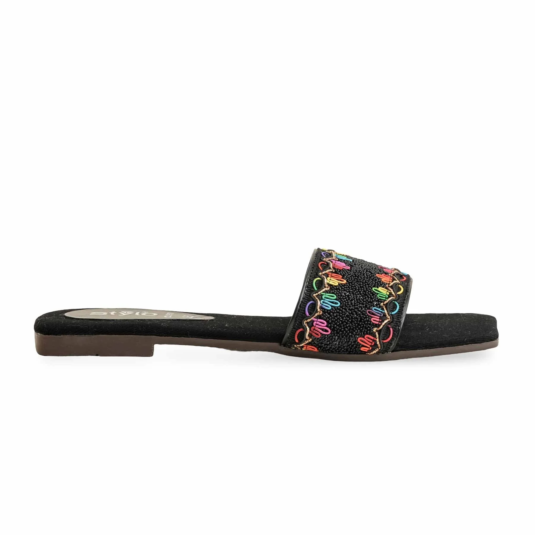 Black Casual Slipper CL1917 - Image 2