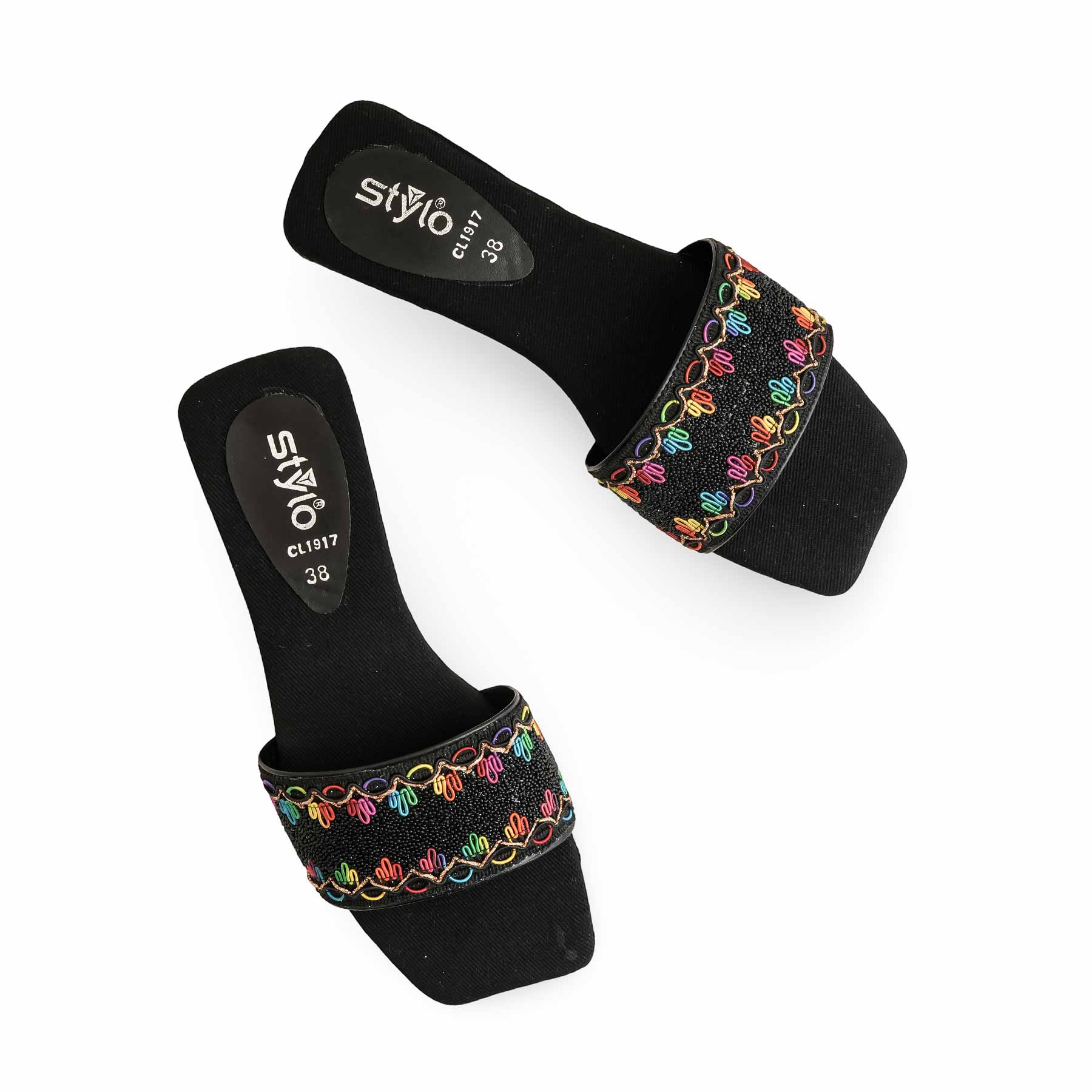 Black Casual Slipper CL1917 - Image 5