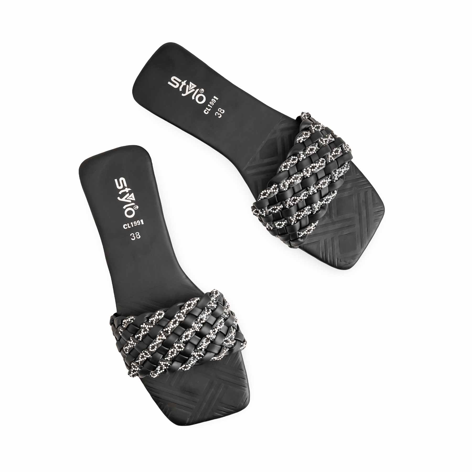 Black Casual Slipper CL1991 - Image 4