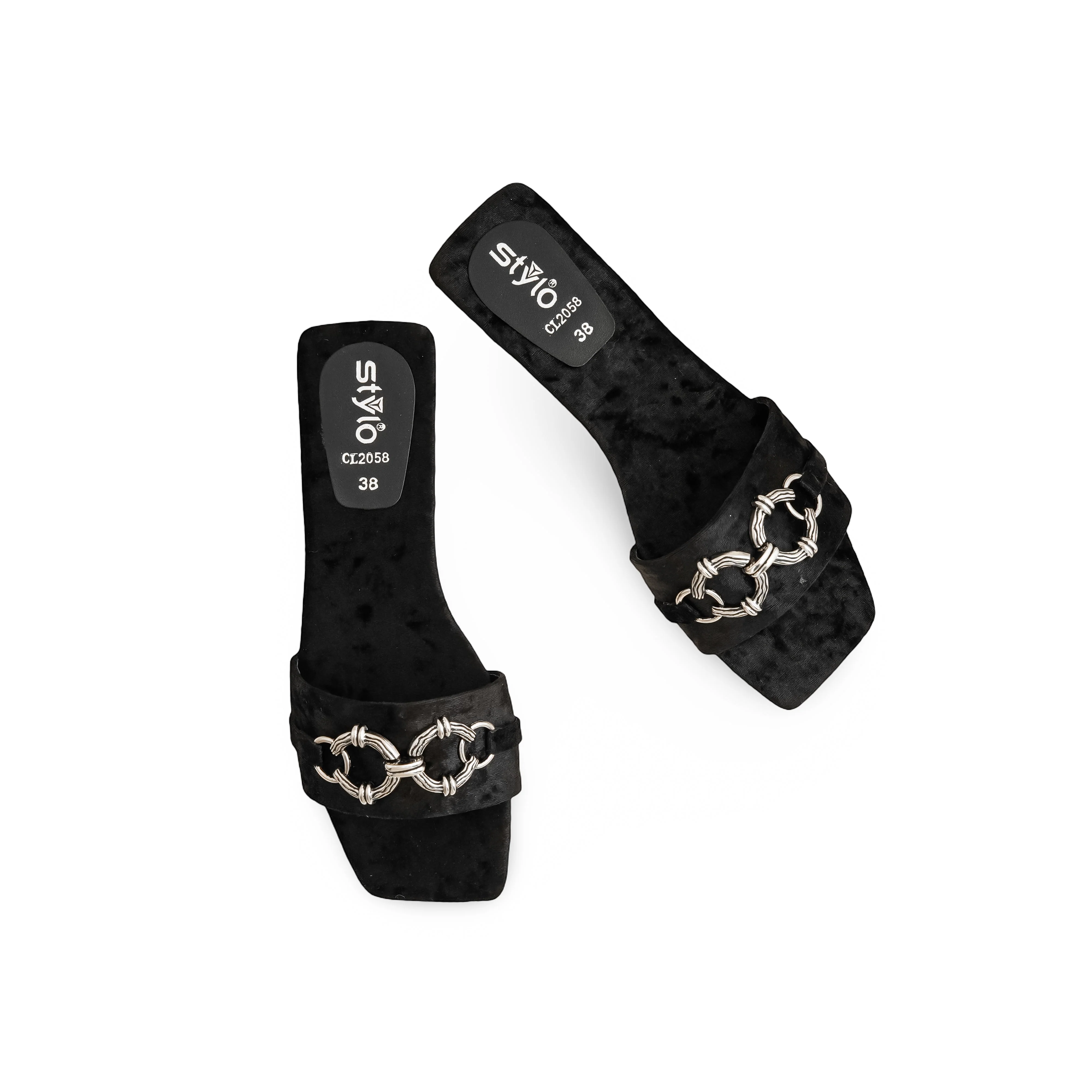 Black Casual Slipper CL2058 - Image 5