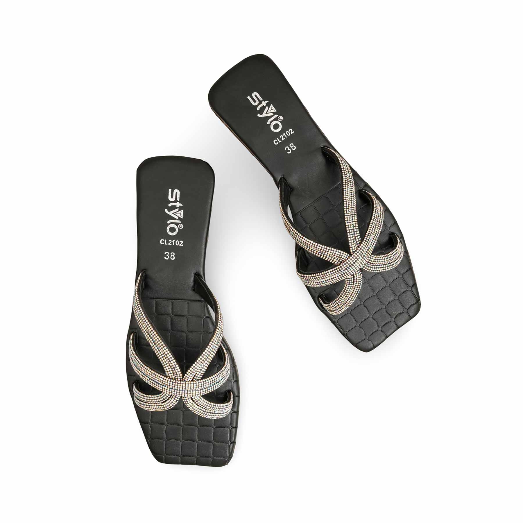 Black Casual Slipper CL2102 - Image 5