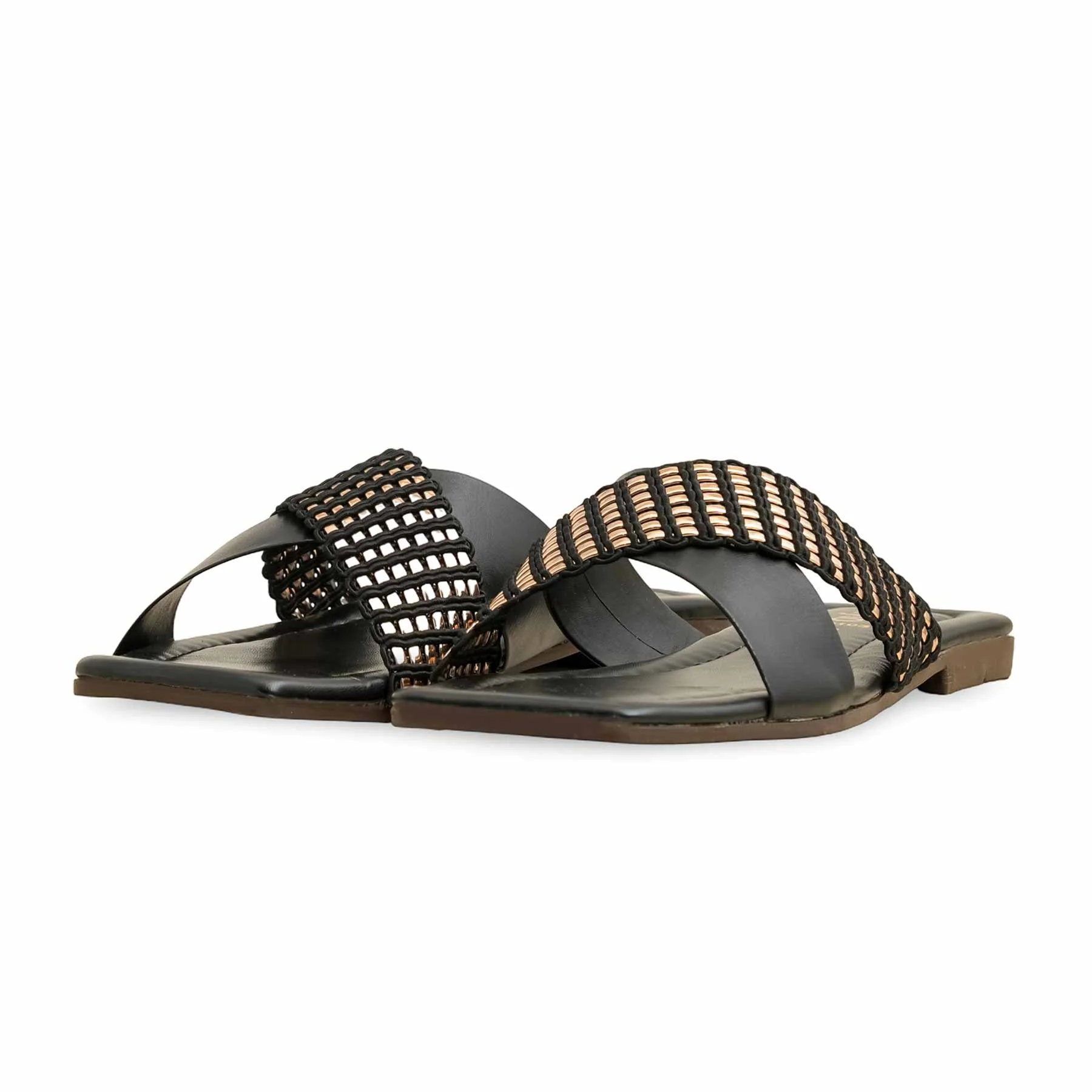 Black Casual Slipper CL2103 - Image 3