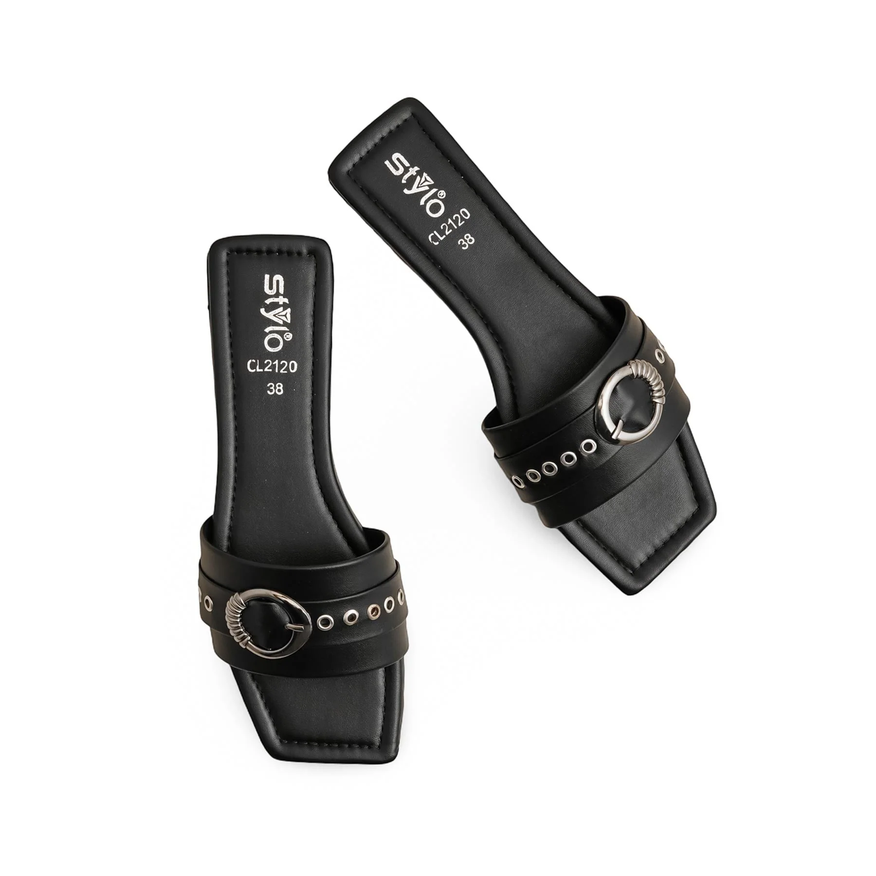 Black Casual Slipper CL2120 - Image 5
