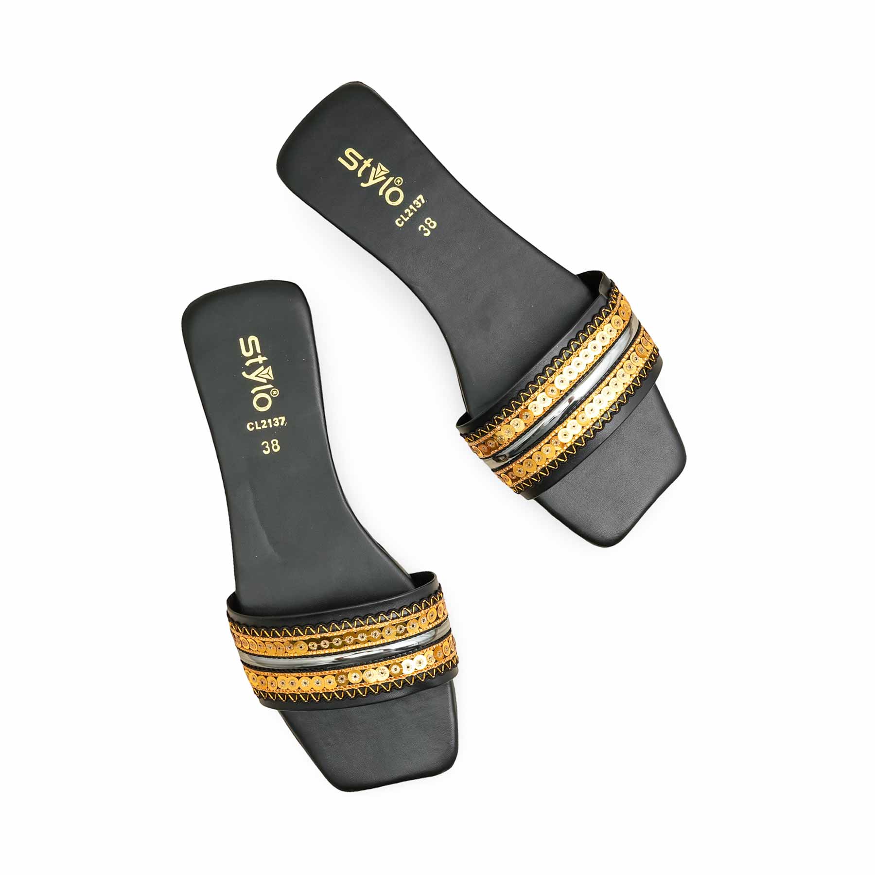 Black Casual Slipper CL2137 - Image 5