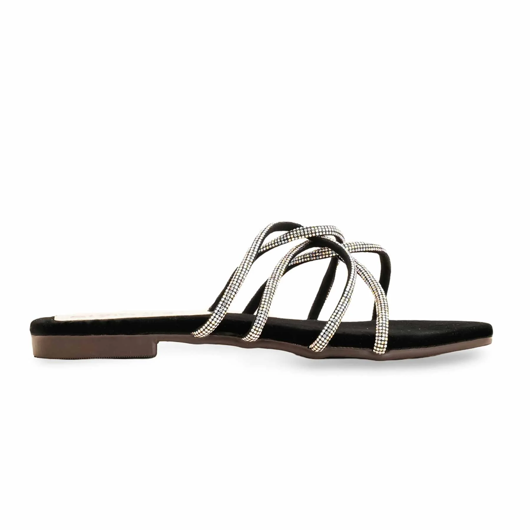 Black Casual Slipper For Ladies CL1972 - Image 2
