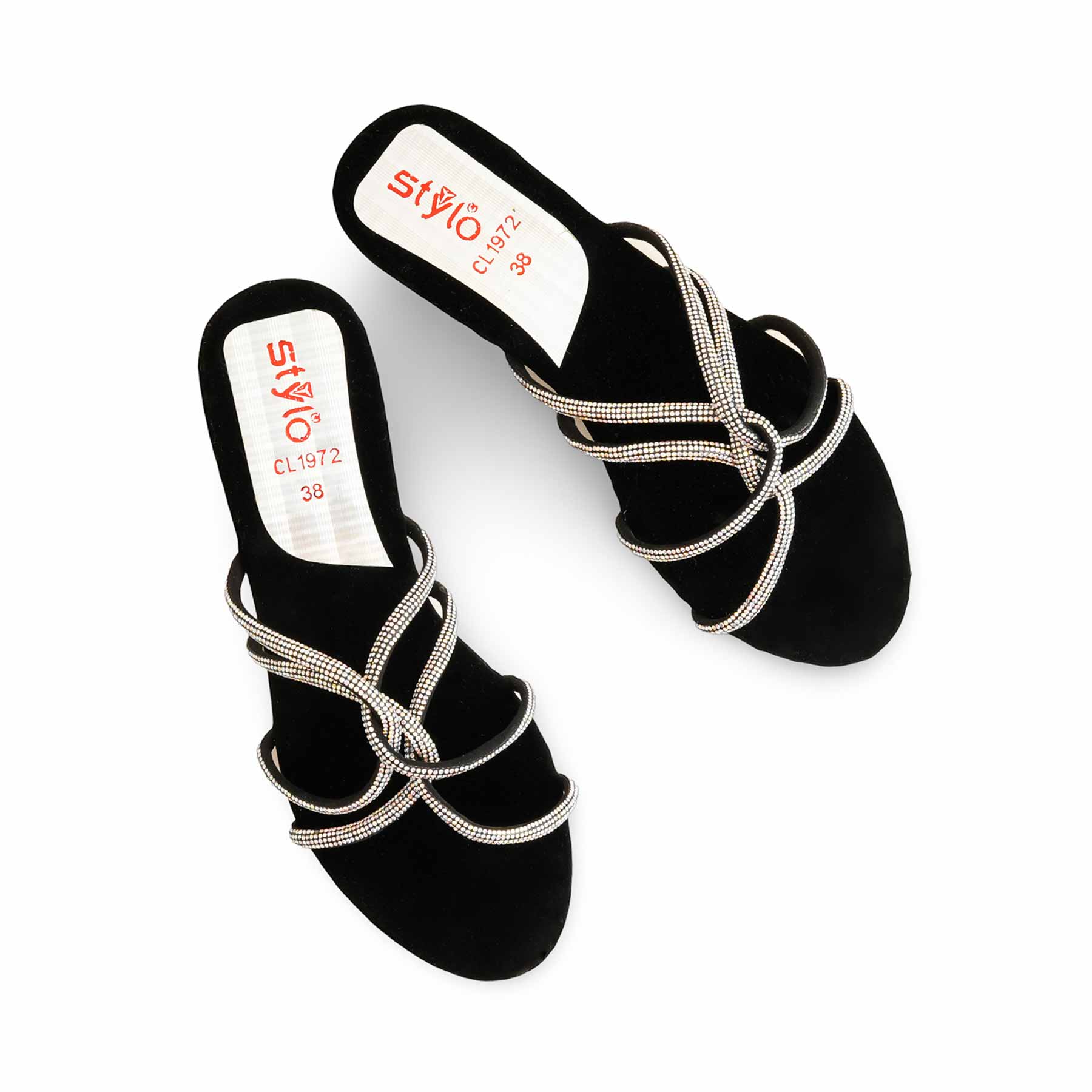 Black Casual Slipper For Ladies CL1972 - Image 5