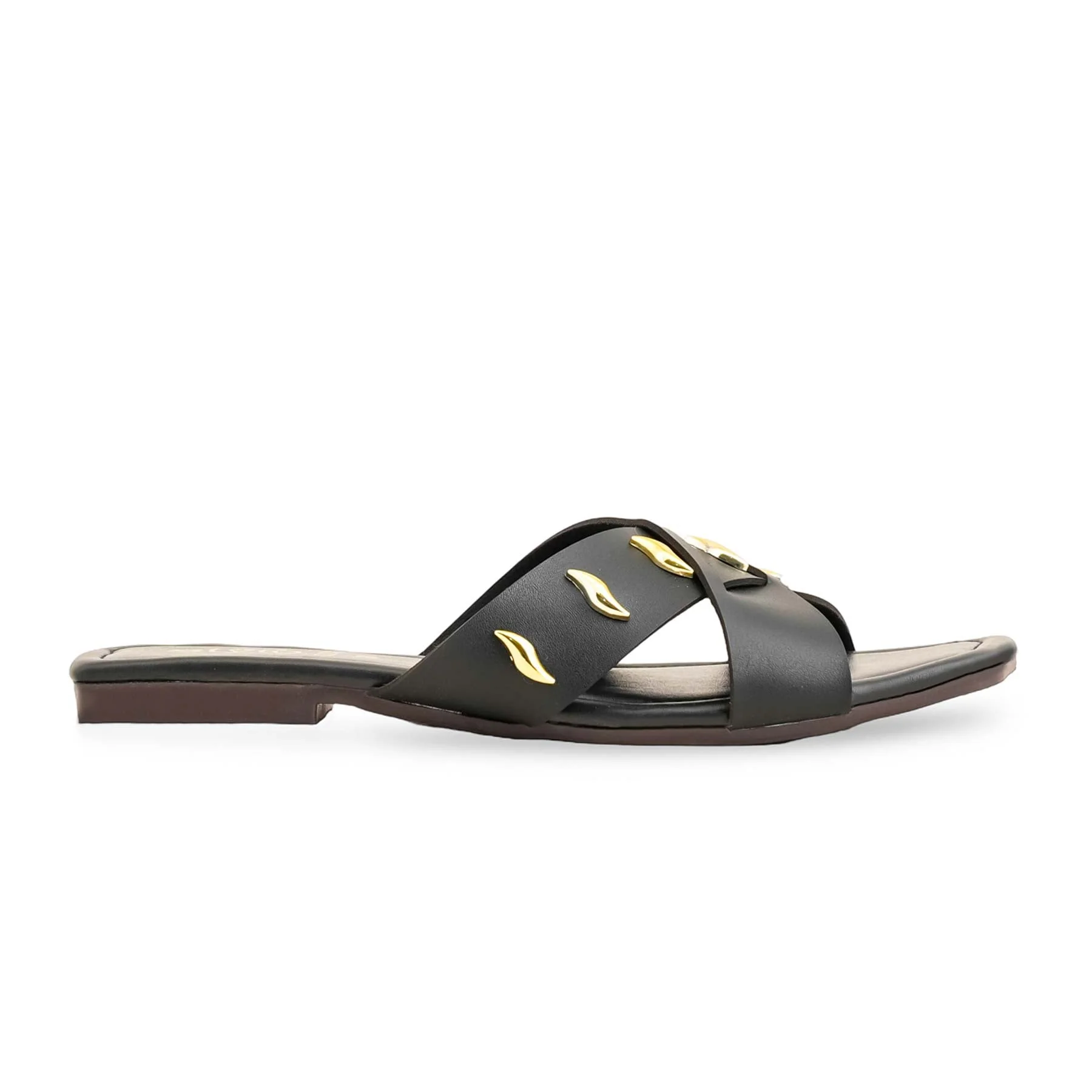 Black Casual Slipper For Ladies CL2003 - Image 2