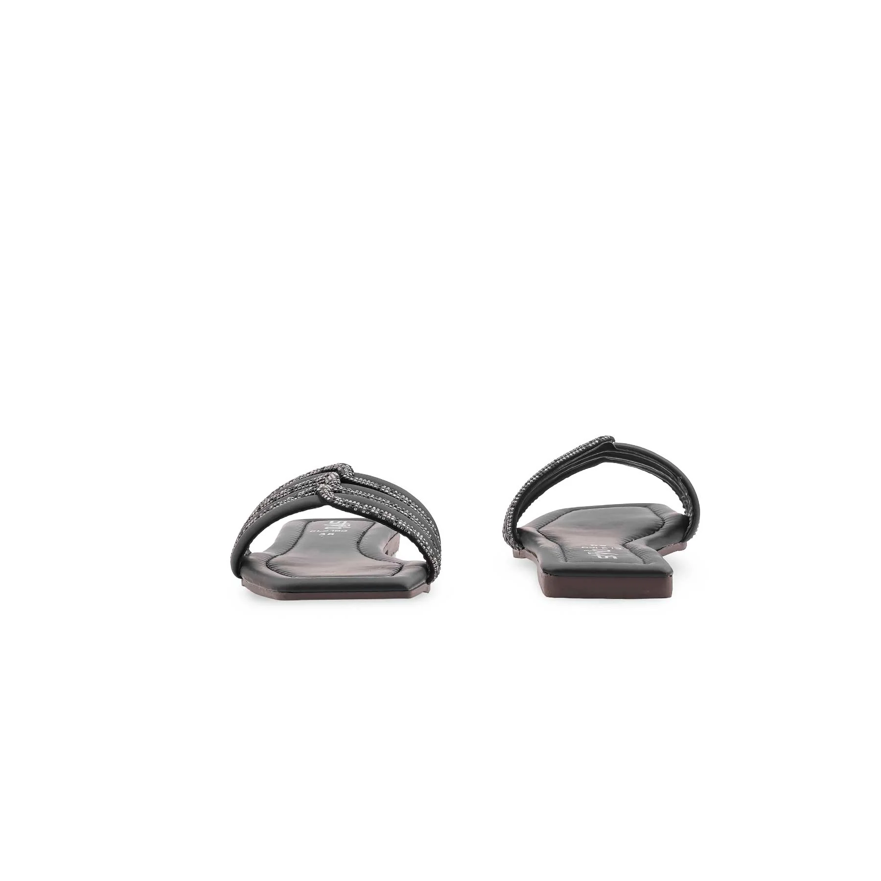 Black Casual Slipper For Ladies CL2160 - Image 4