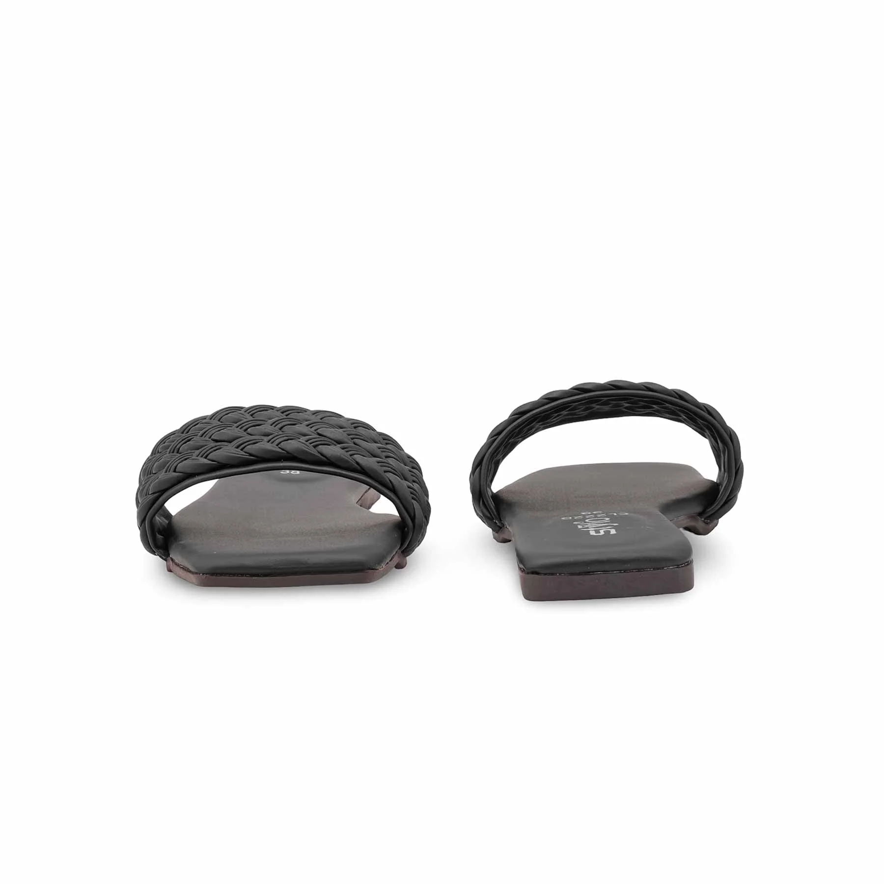 Black Casual Slipper For Ladies CL2226 - Image 4