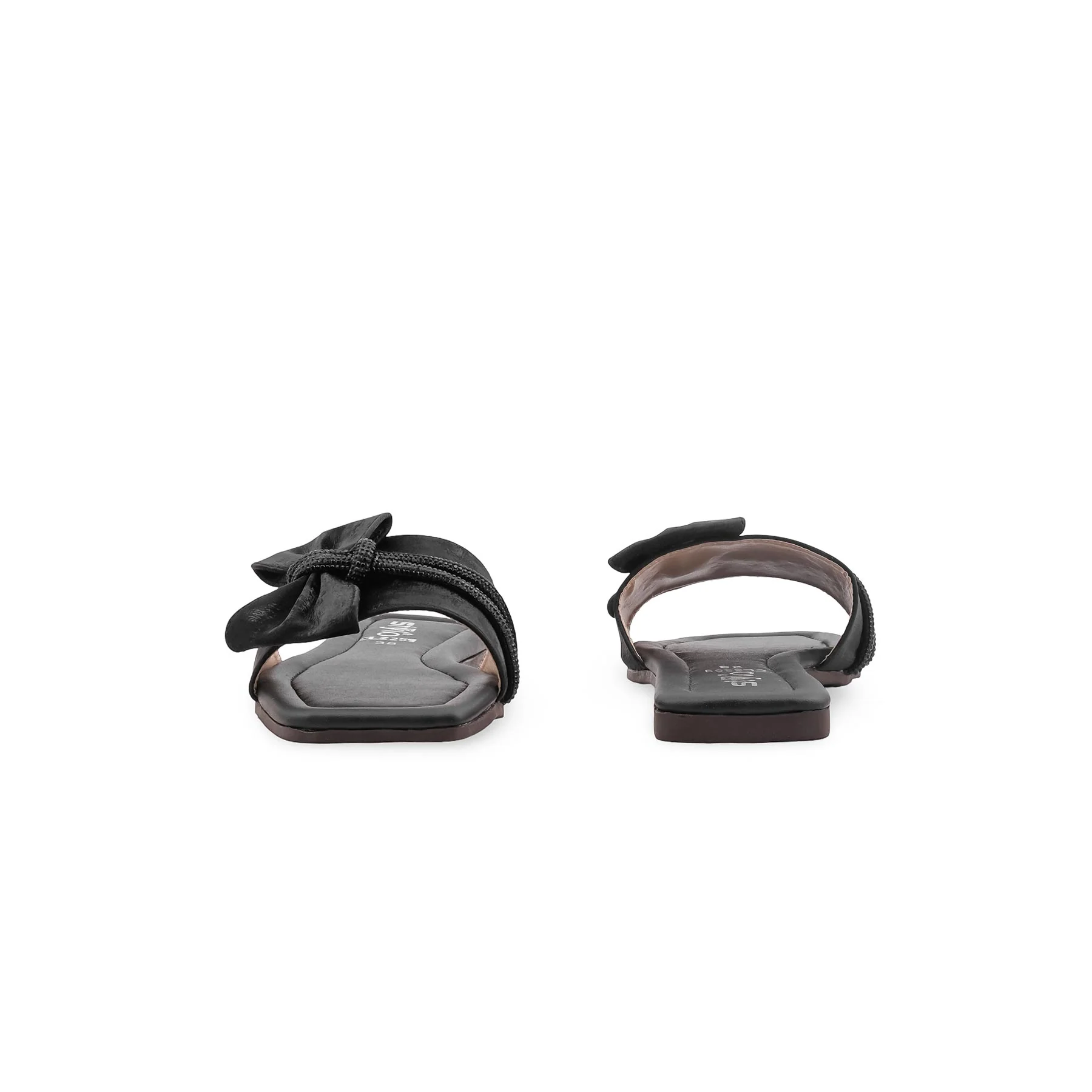 Black Casual Slipper For Ladies CL2259 - Image 4