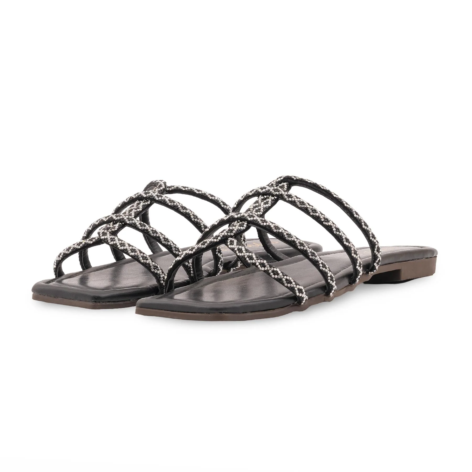 Black Casual Slipper For Ladies CL2311 - Image 3
