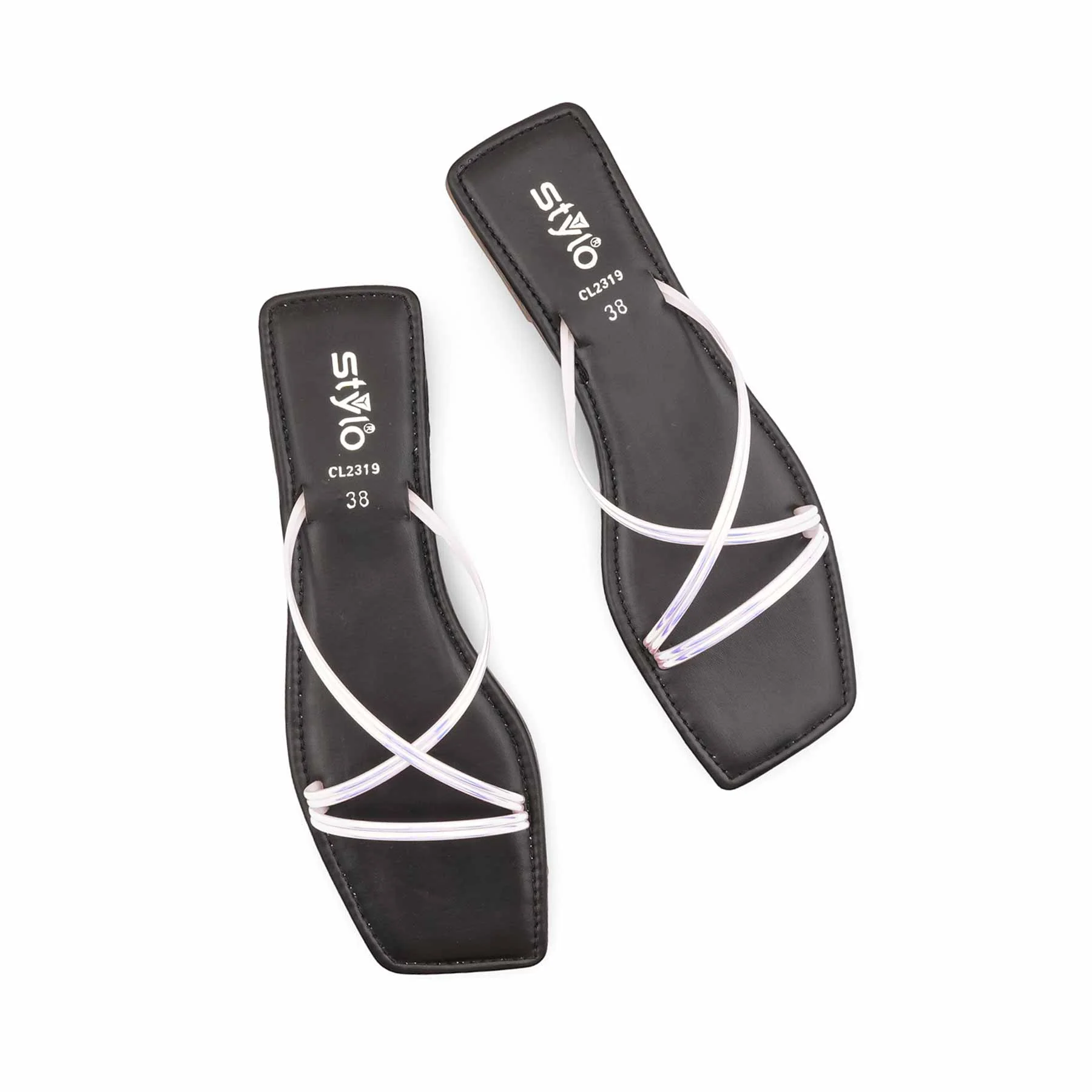Black Casual Slipper For Ladies CL2319 - Image 5