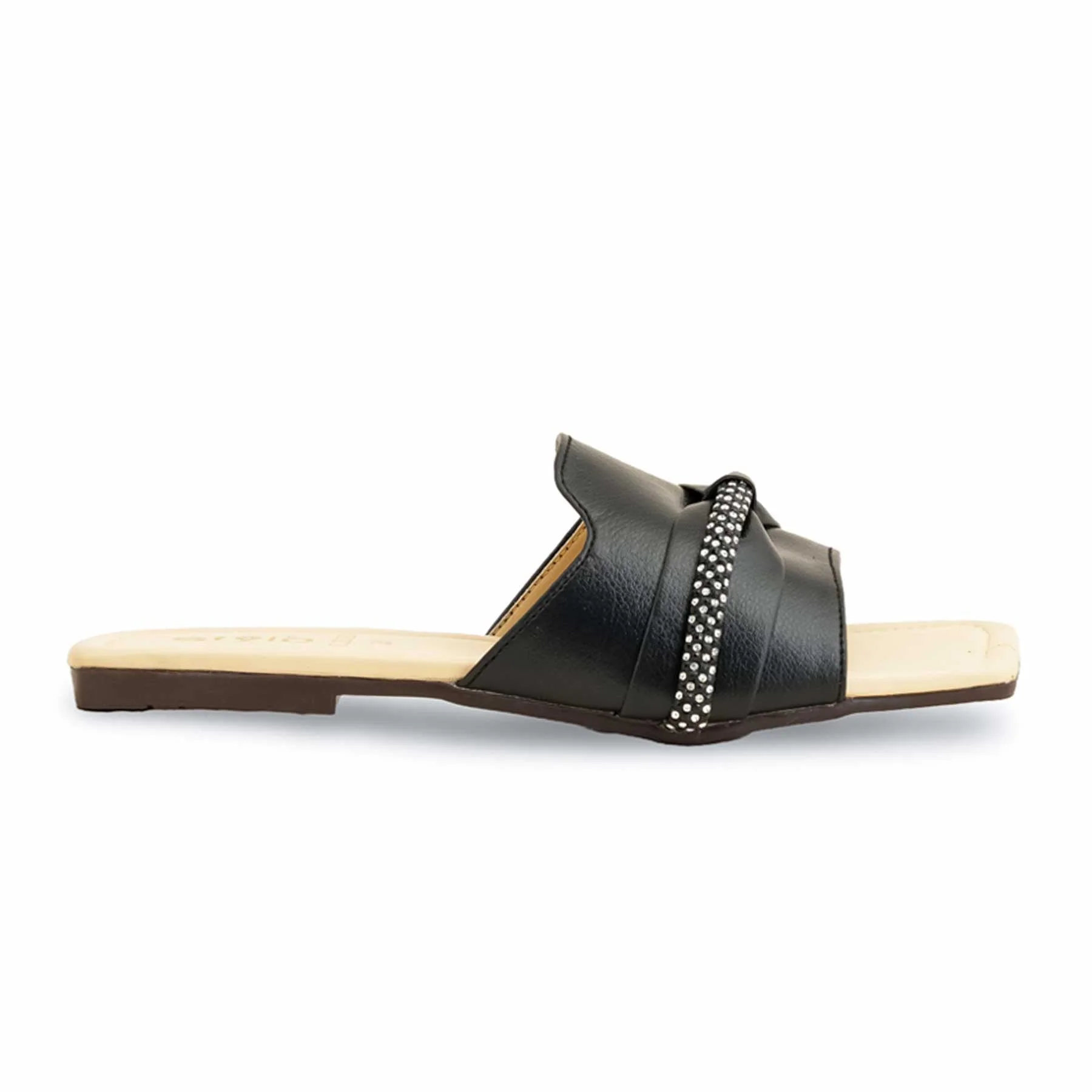 Black Casual Slipper For Women CL2022 - Image 2