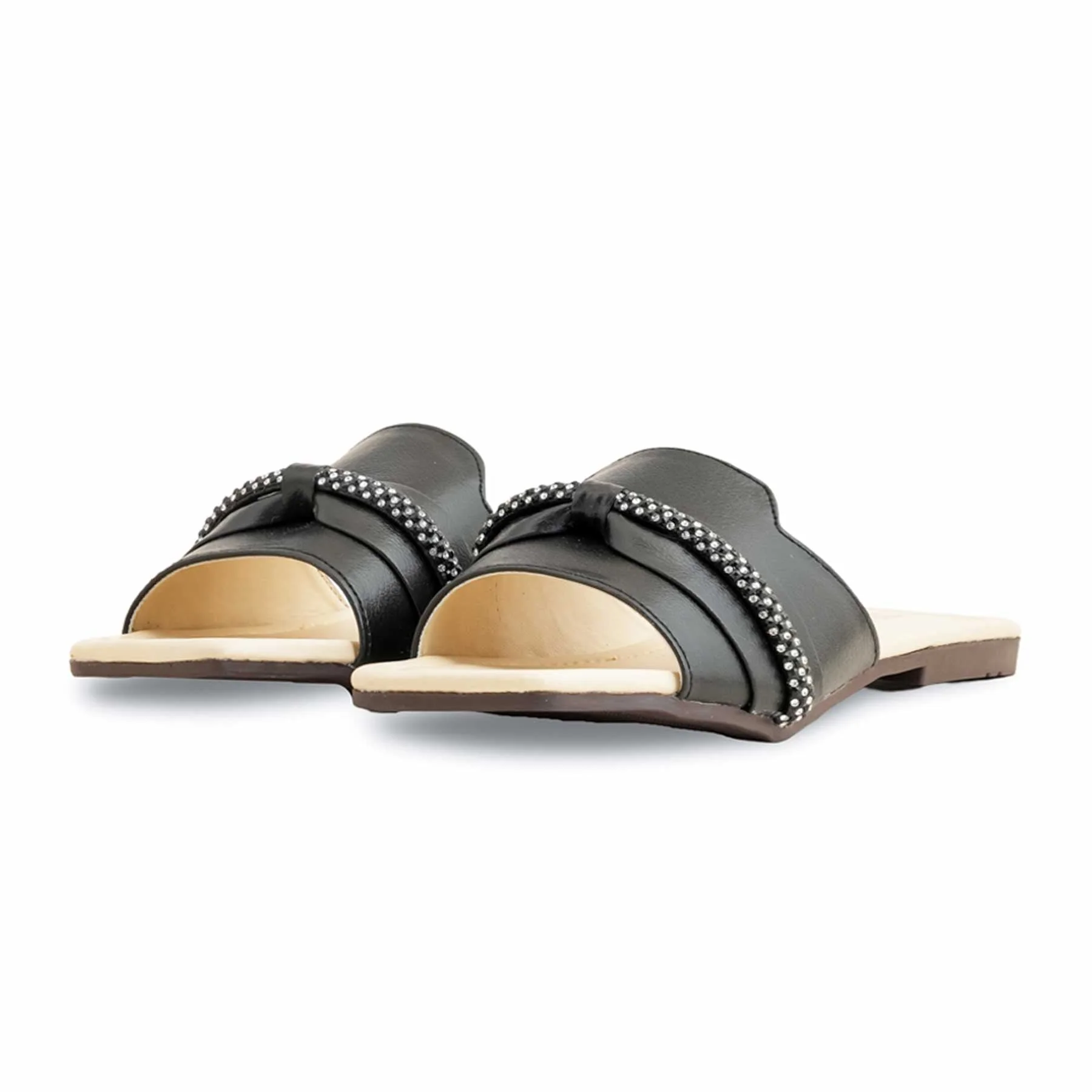 Black Casual Slipper For Women CL2022 - Image 3