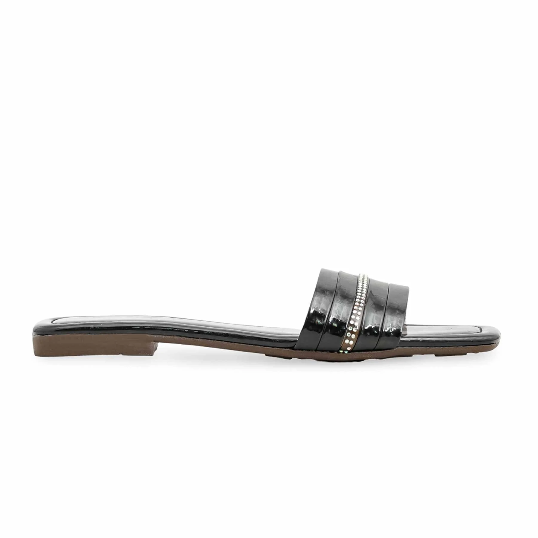 Black Casual Slipper For Women CL2133 - Image 2
