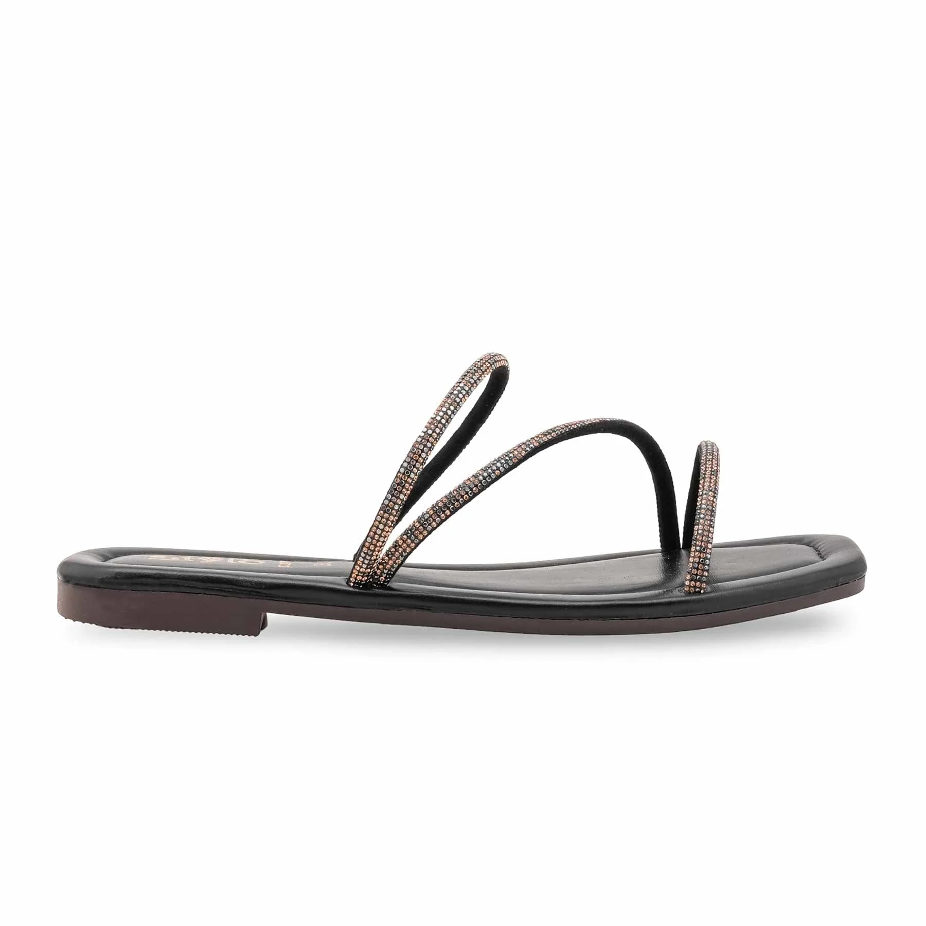 Black Casual Slipper For Women CL2185 - Image 2