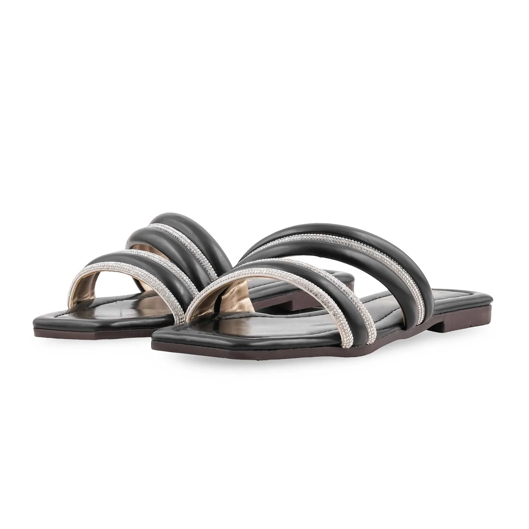 Black Casual Slipper For Women CL2204 - Image 3