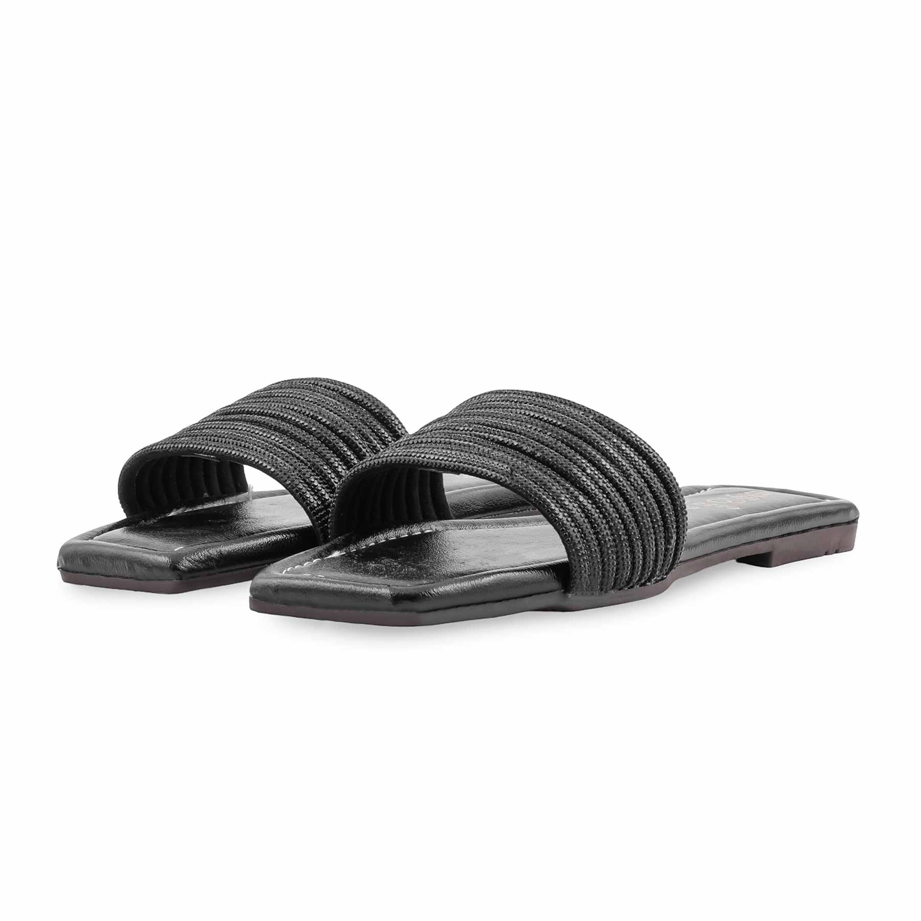 Black Casual Slipper For Women CL2229 - Image 3