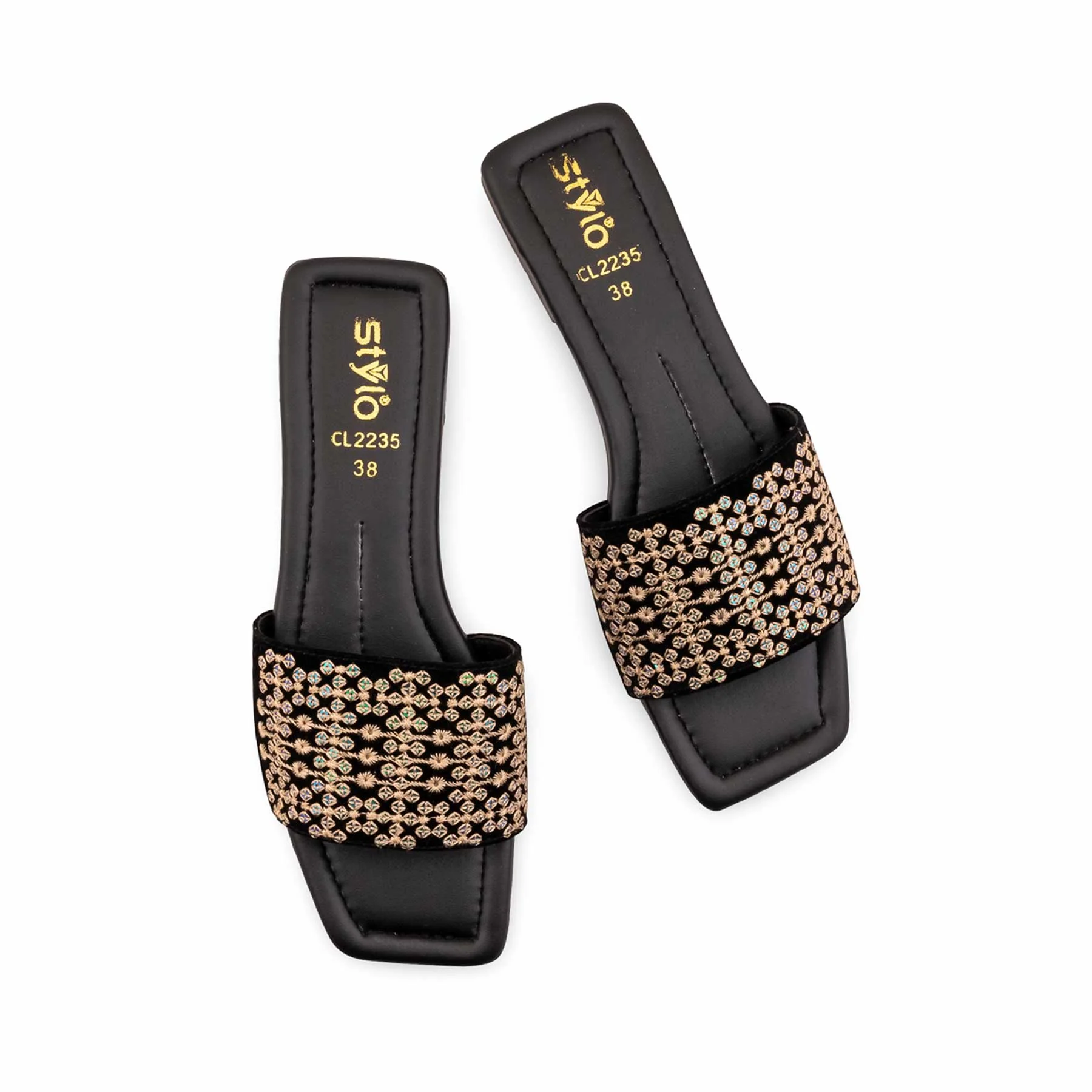 Black Casual Slipper For Women CL2235 - Image 5