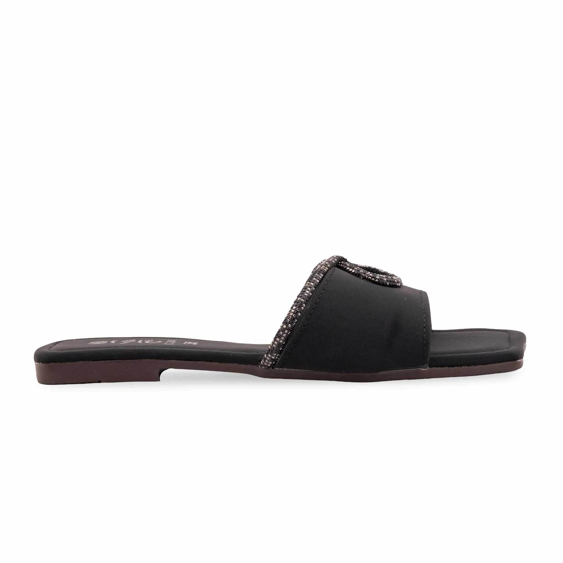 Black Casual Slipper For Women CL2246 - Image 2