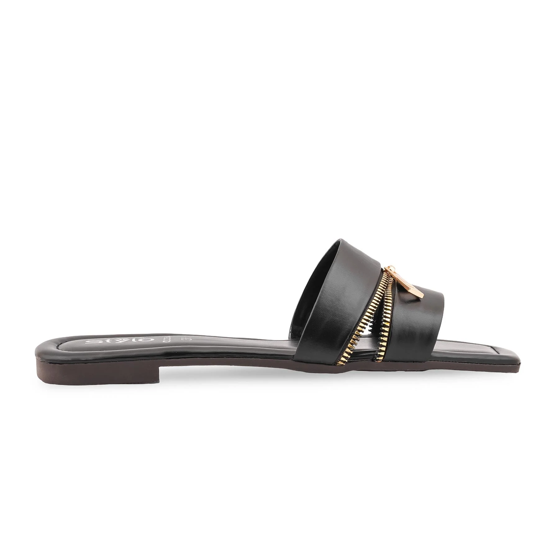 Black Casual Slipper For Women CL2254 - Image 2