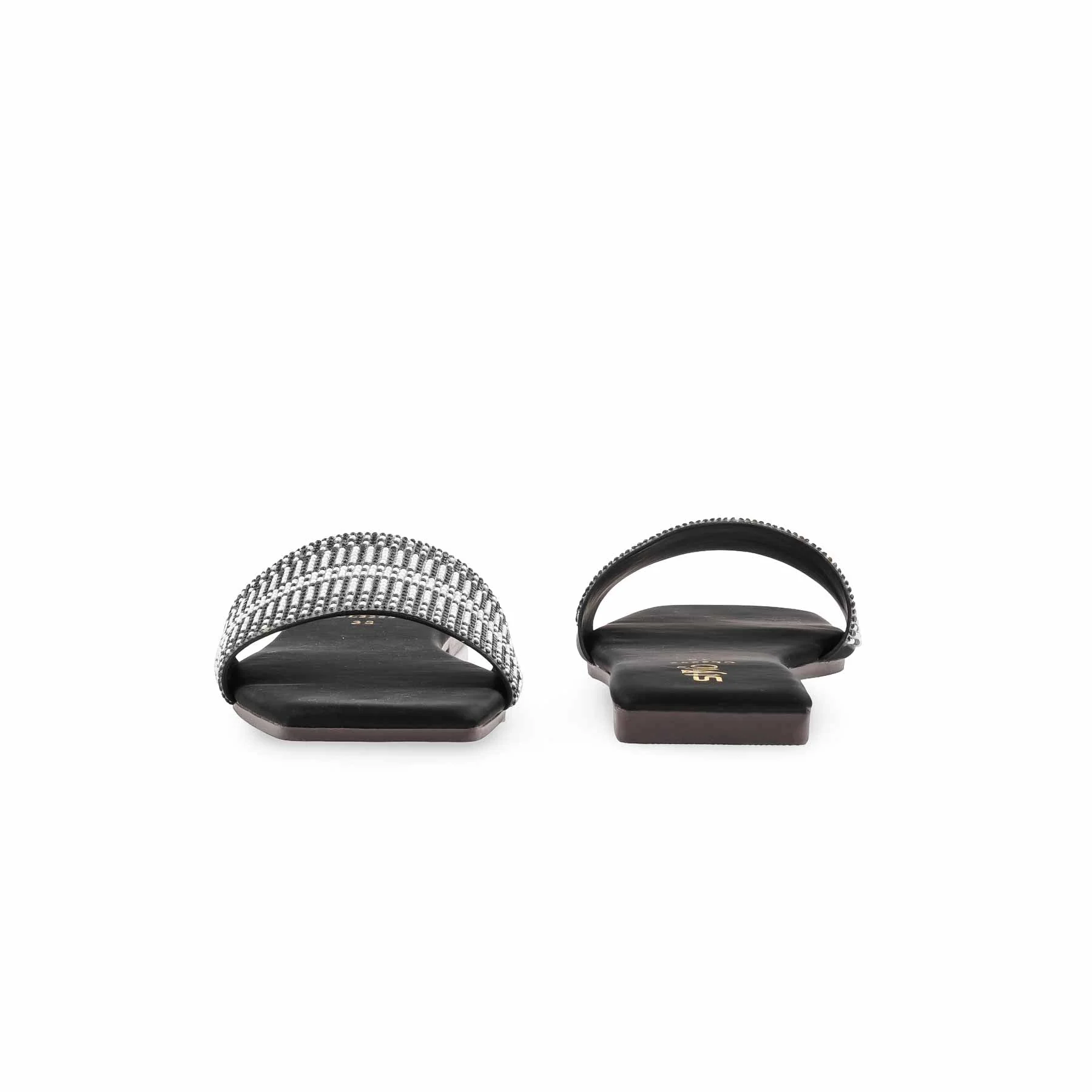 Black Casual Slipper For Women CL2265 - Image 4