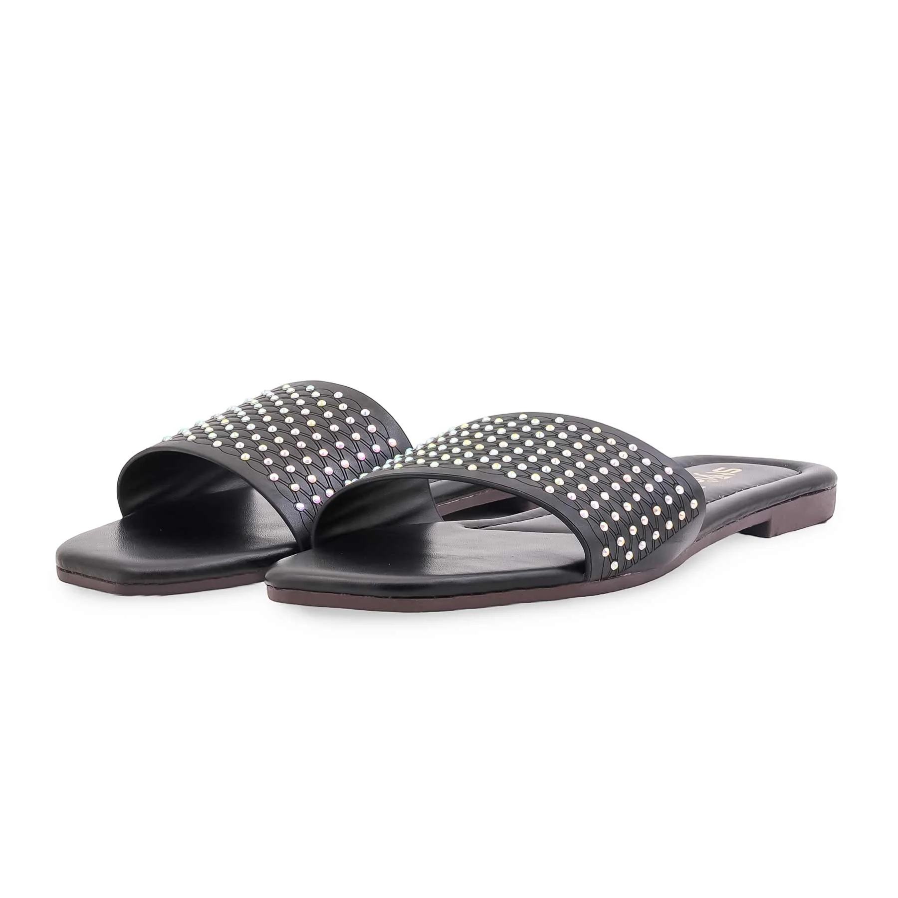 Black Casual Slipper For Women CL2329 - Image 3