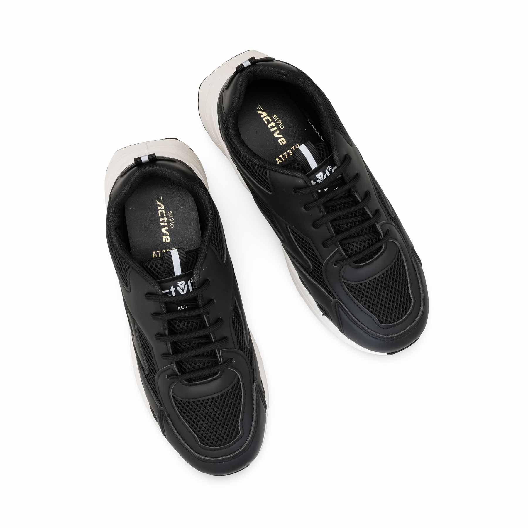 Black Casual Sneaker For Ladies AT7379 - Image 5