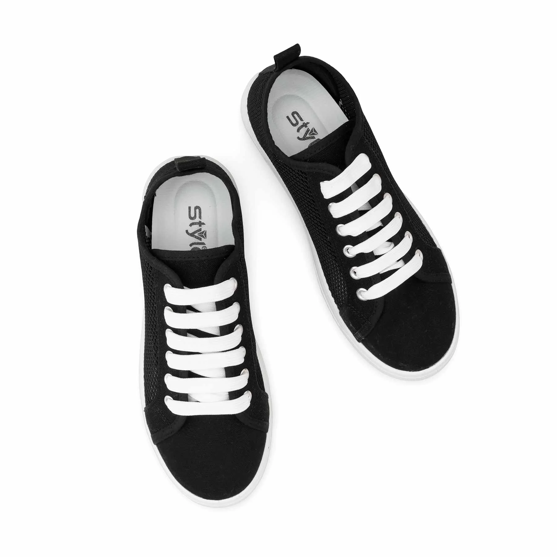 Black Casual Sneaker for Ladies AT7477 - Image 5