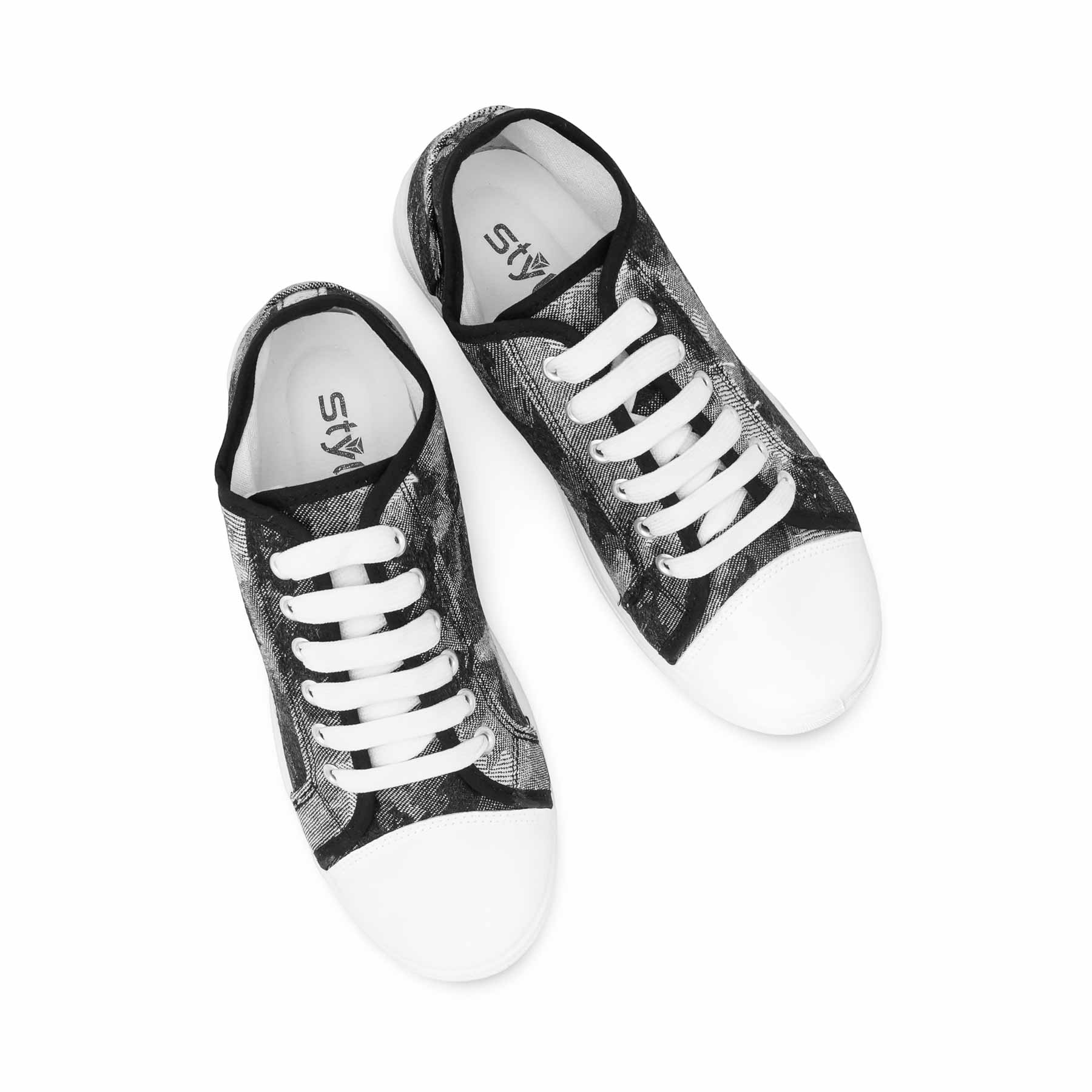 Black Casual Sneaker For Ladies AT7478 - Image 5
