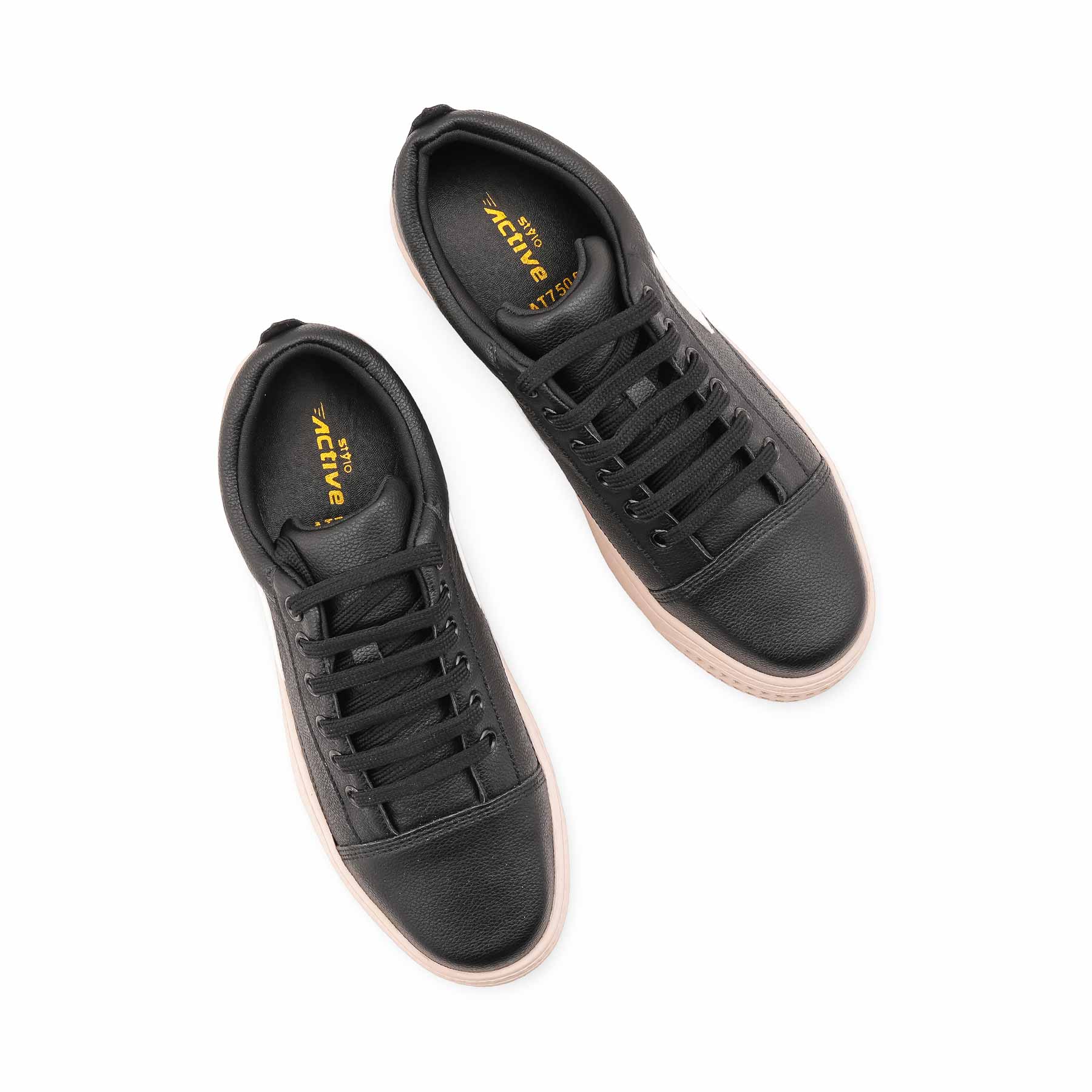 Black Casual Sneaker For Ladies AT7505 - Image 5