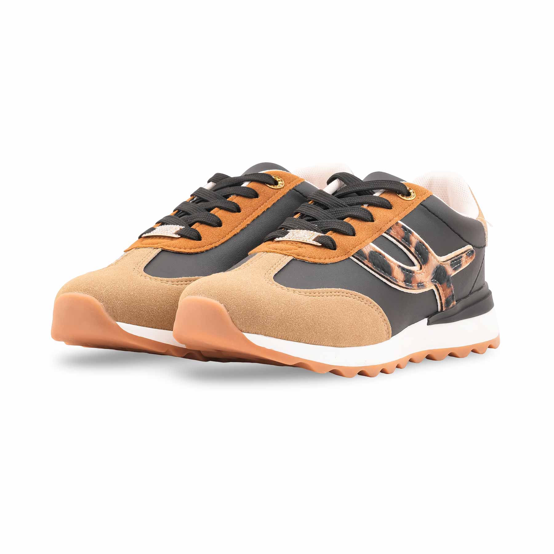 Black Casual Sneaker For Women AT7434 - Image 3