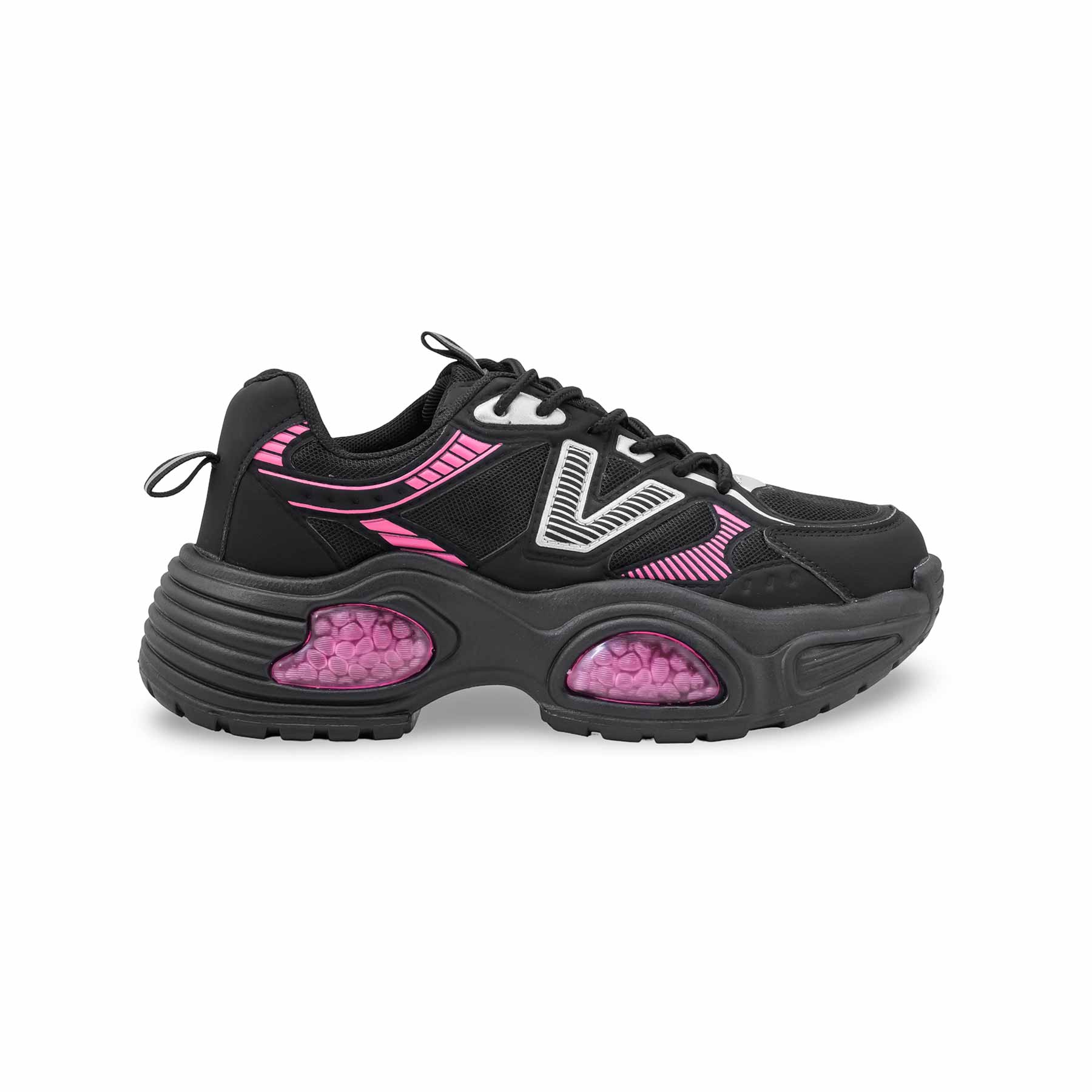 Black Casual Sneaker For Women AT7449 - Image 3