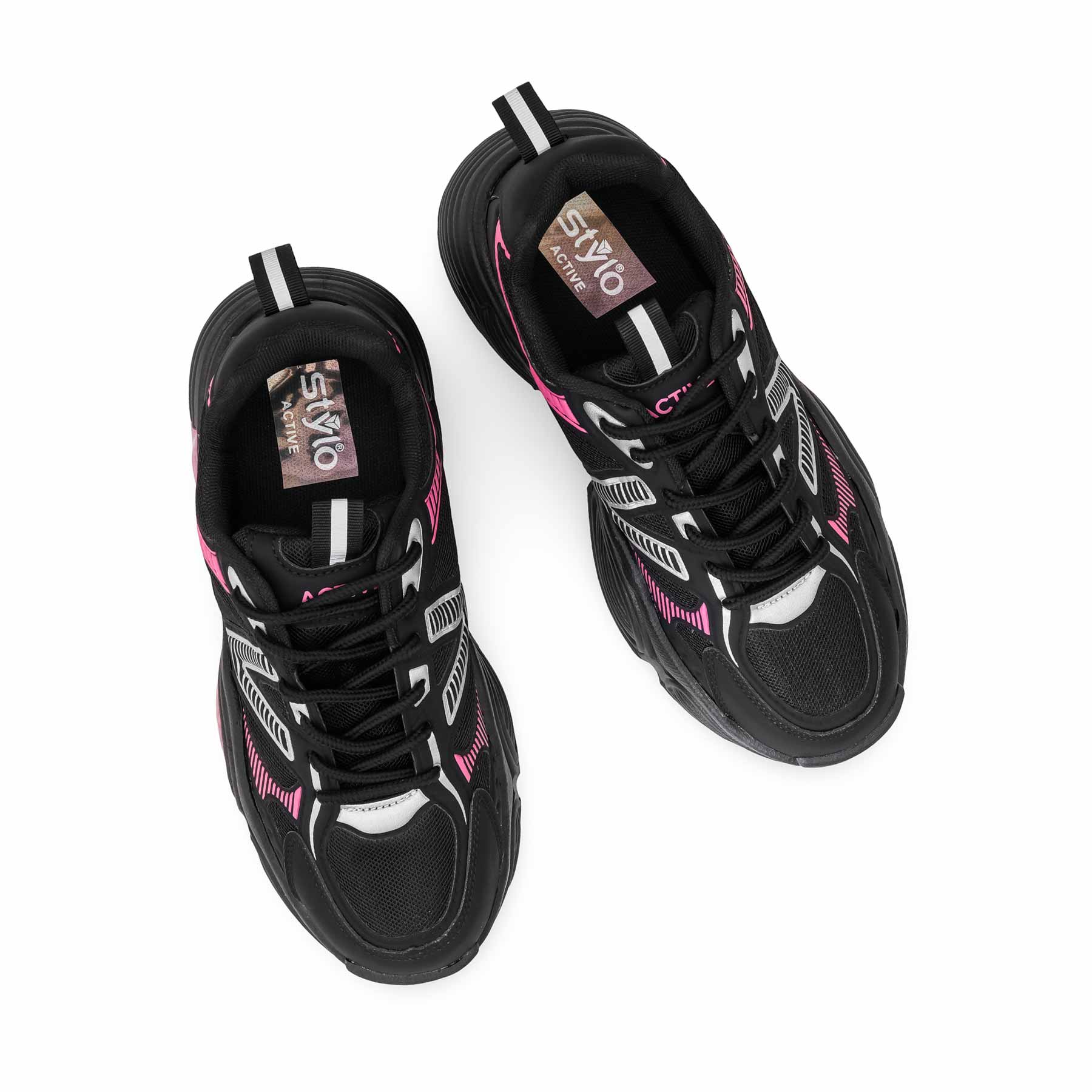 Black Casual Sneaker For Women AT7449 - Image 6