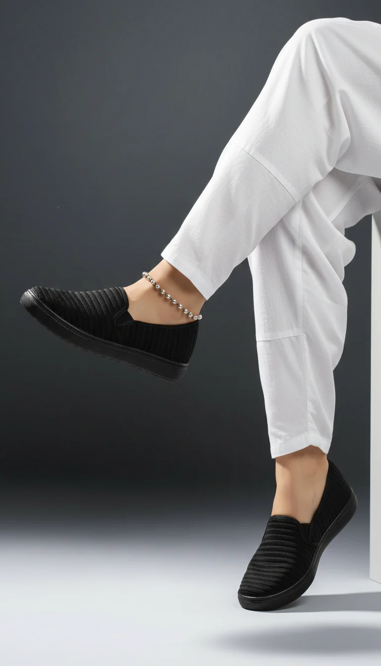 Black Casual Sneaker WN6203 - Image 3