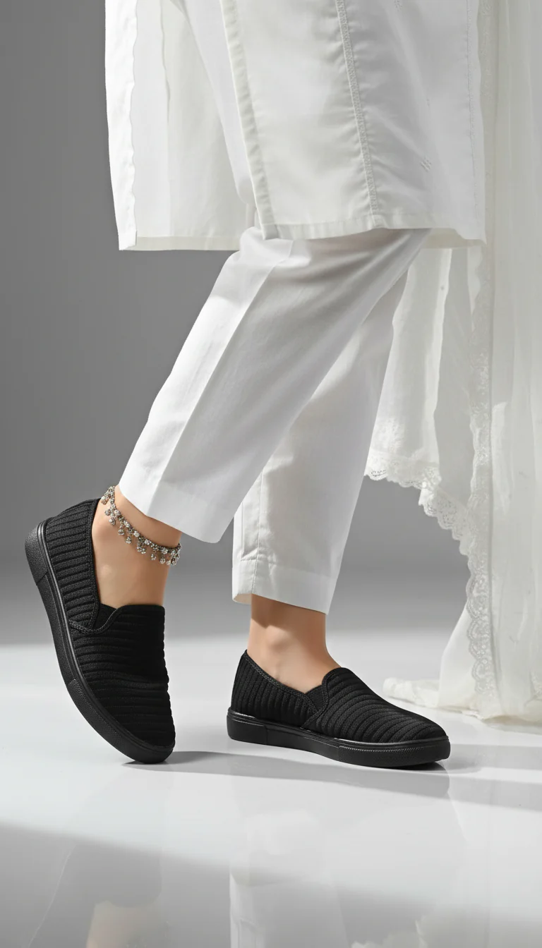 Black Casual Sneaker WN6203 - Image 5