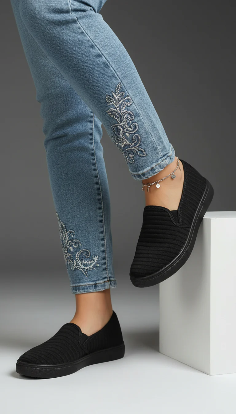 Black Casual Sneaker WN6204 - Image 24