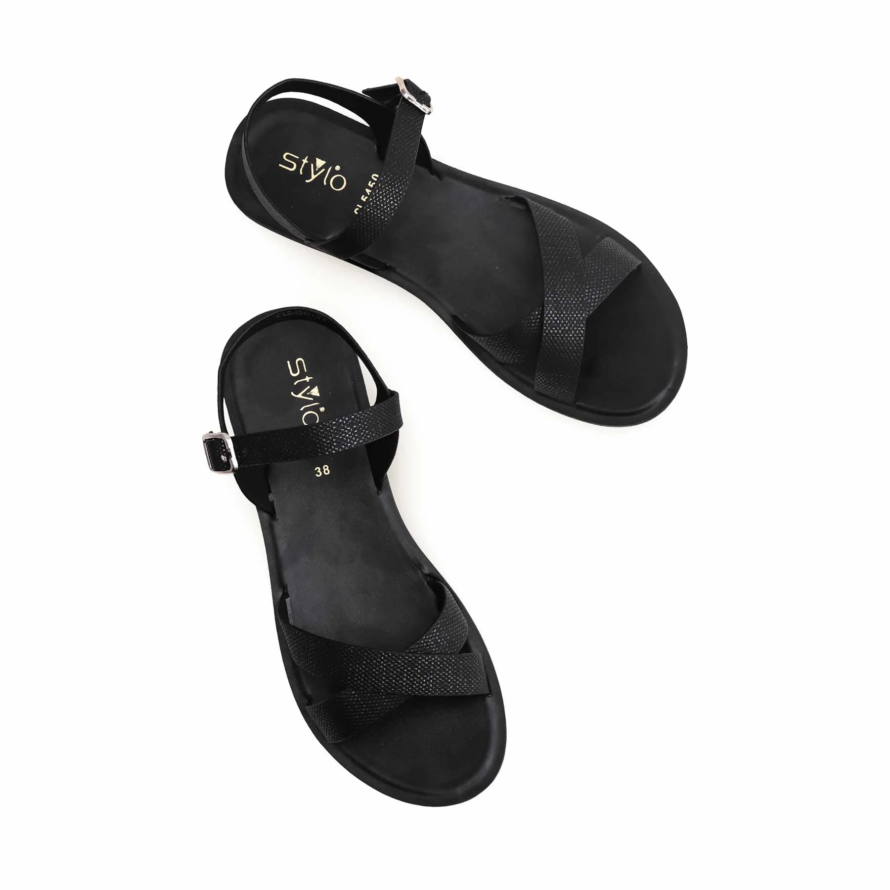 Black Casual Sandal CL5450 - Image 5