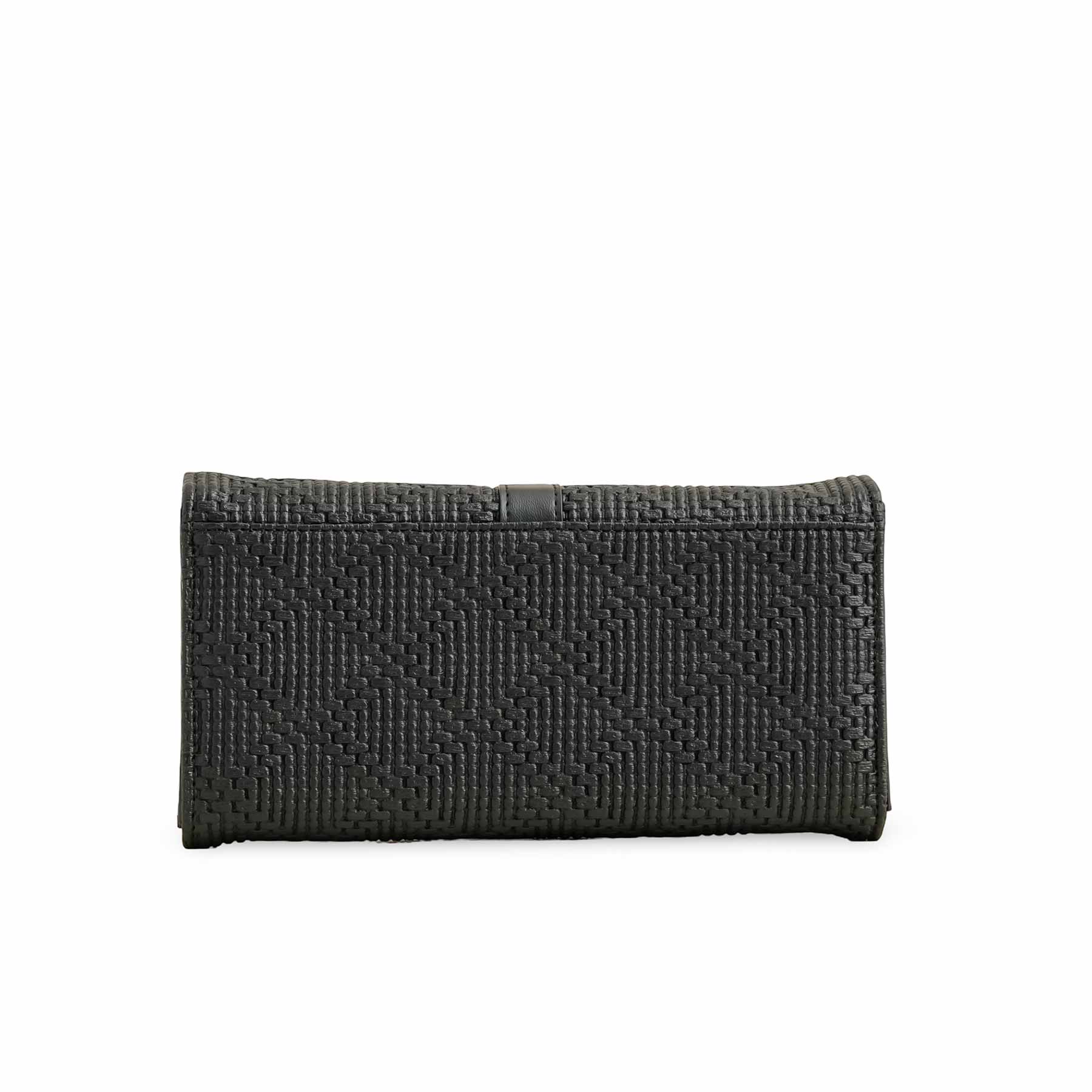 Black Casual Wallet For Ladies P70969 - Image 4