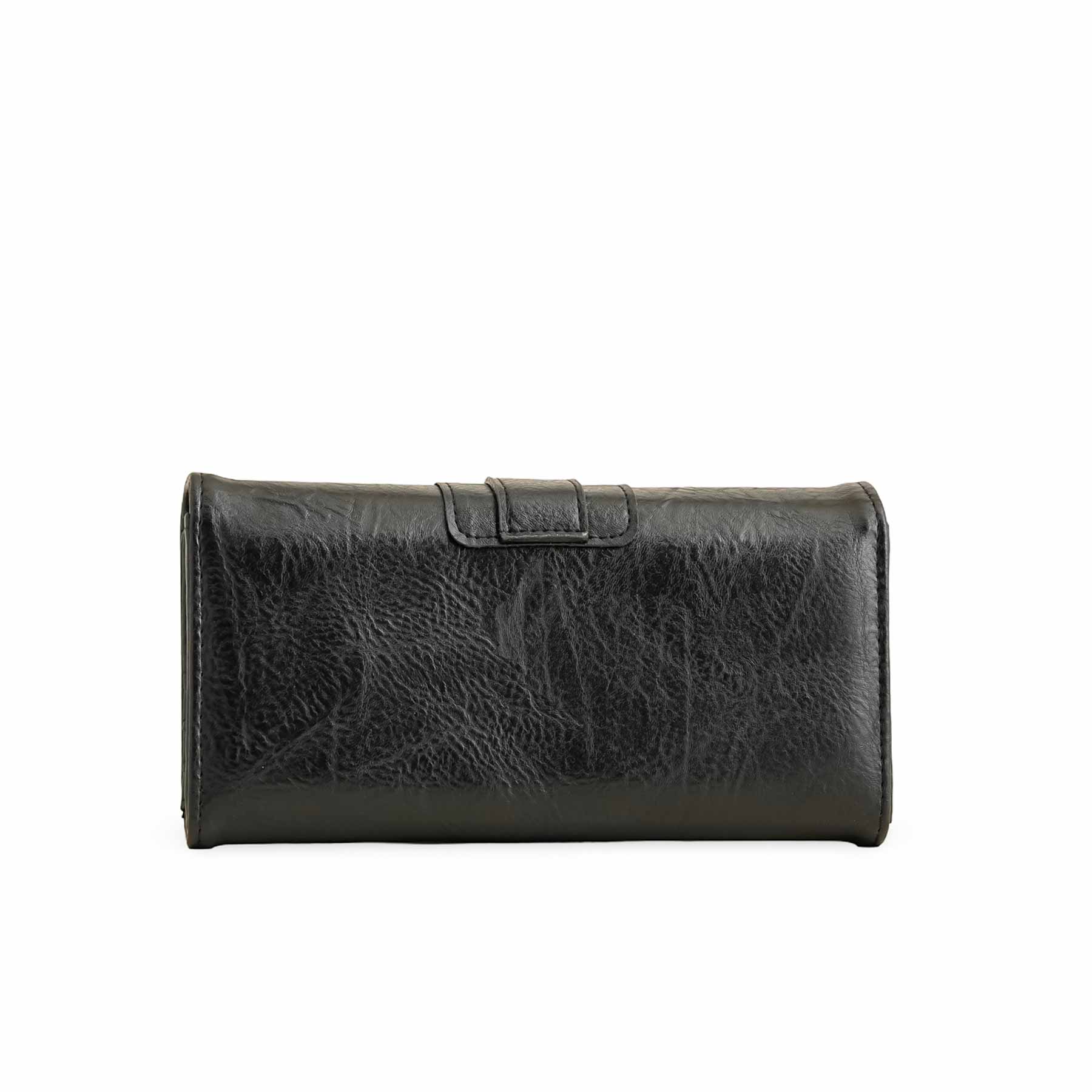 Black Casual Wallet For Women P70960 - Image 4