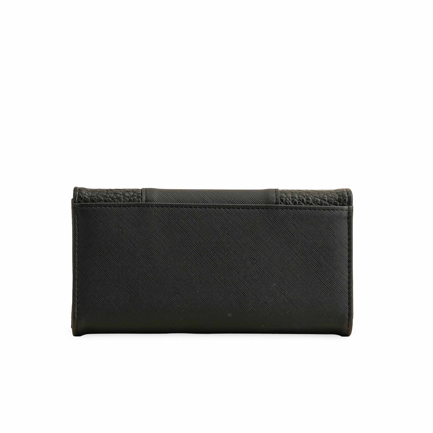 Black Casual Wallet For Women P70978 - Image 4