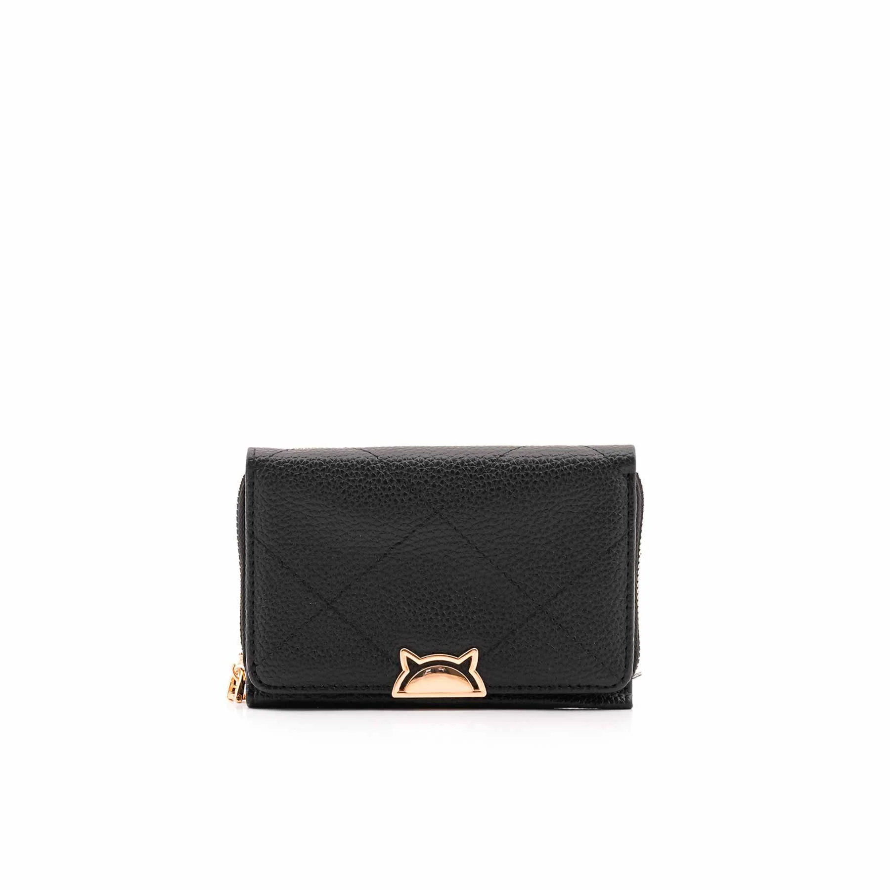 Black Casual Wallet For Women P71124 - Image 2