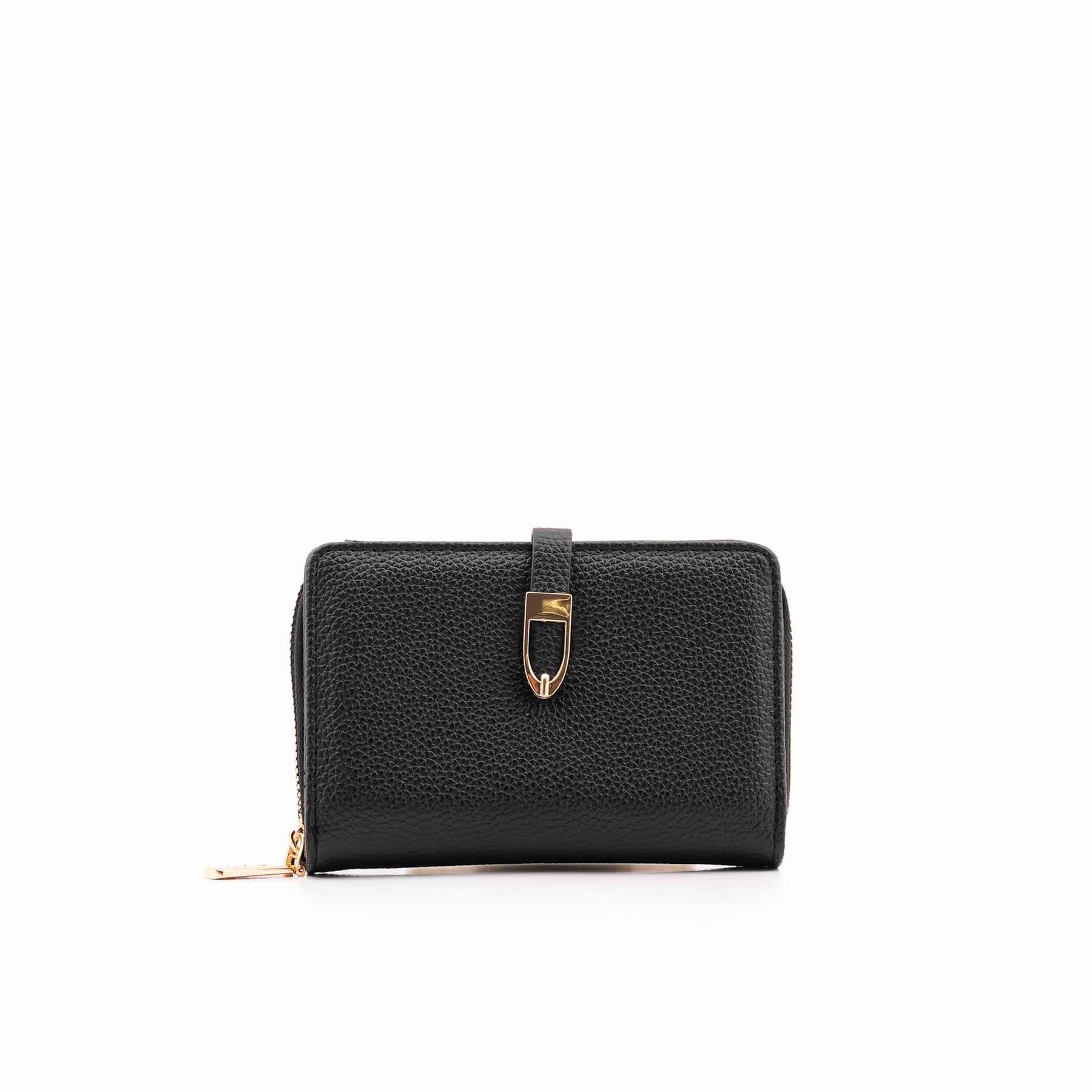 Black Casual Wallet For Women P71125 - Image 2