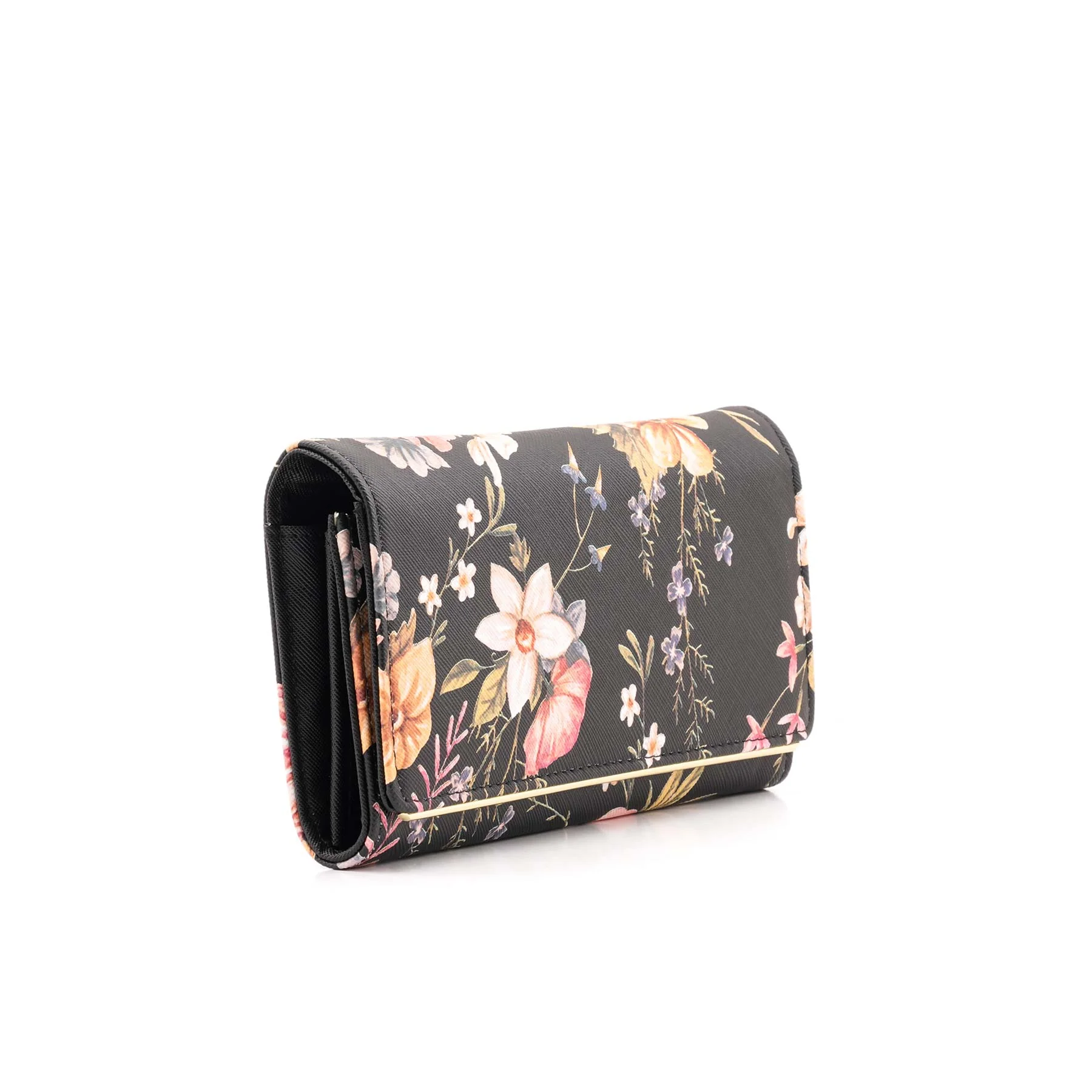 Black Casual Wallet For Women P71139 - Image 3