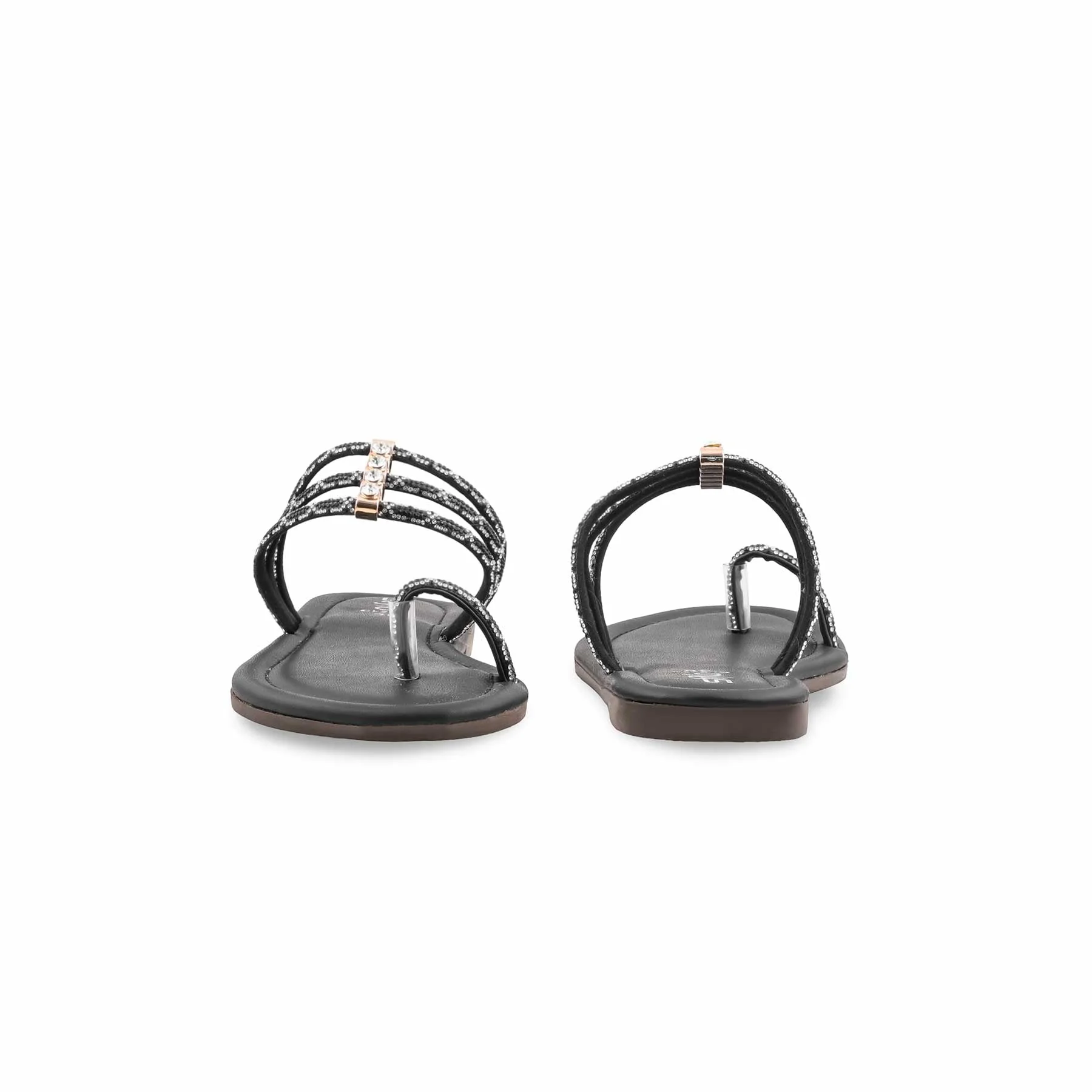 Black Casual Women Chappal CL2214 - Image 4