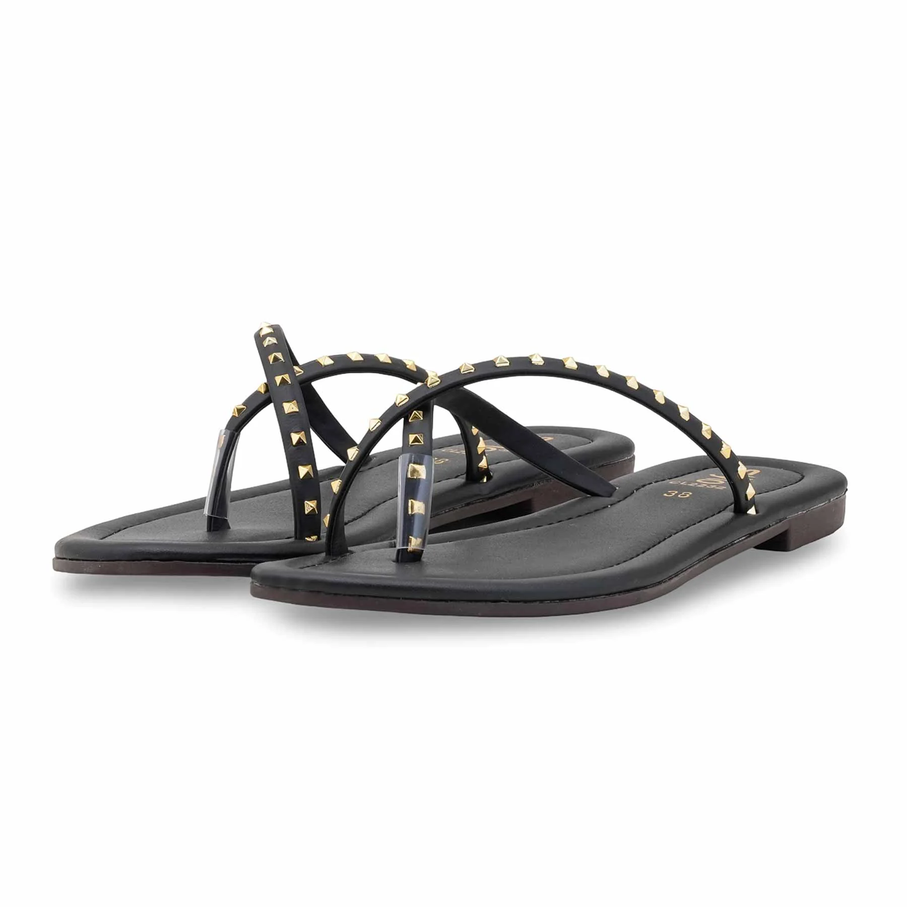 Black Casual Women Chappal CL2232 - Image 3