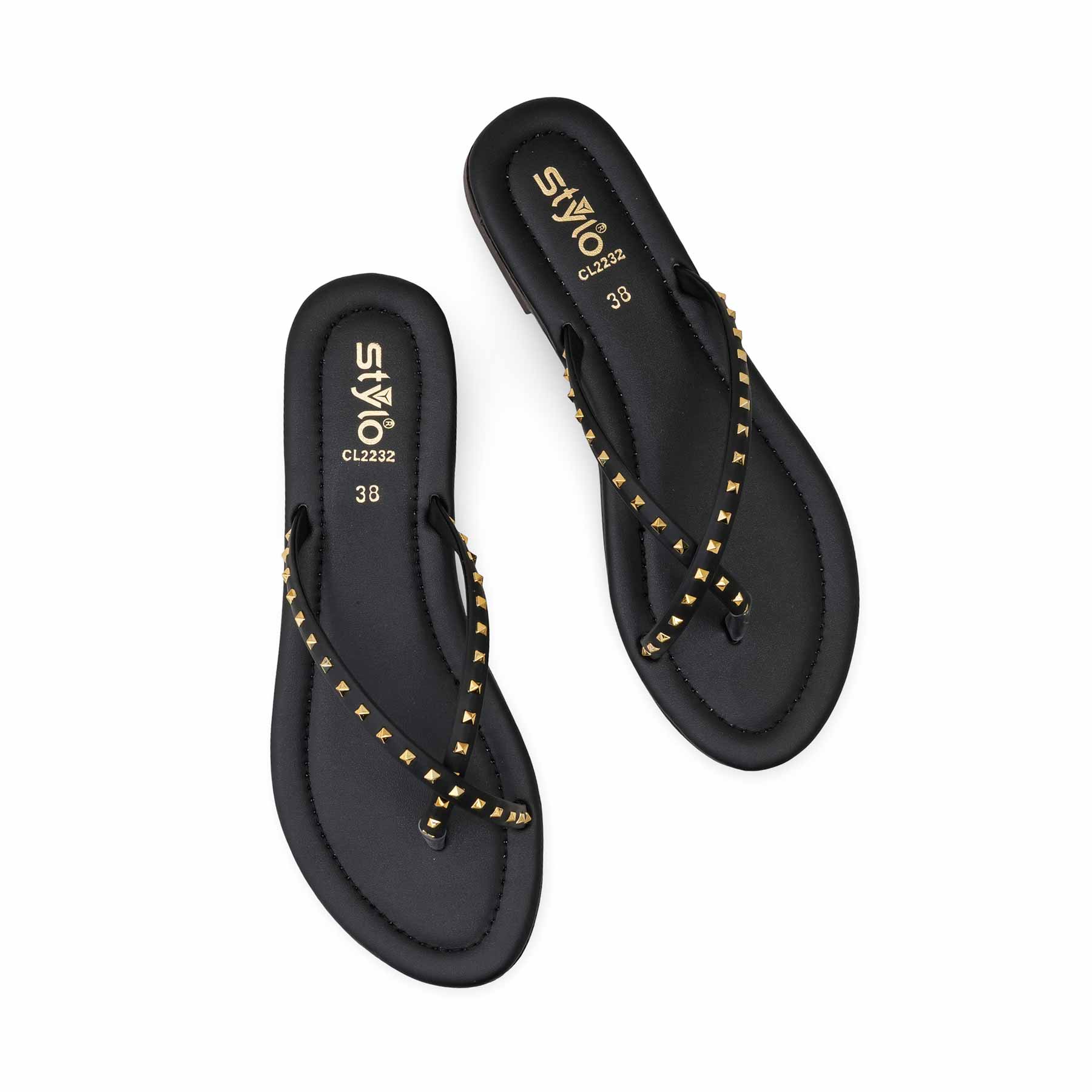 Black Casual Women Chappal CL2232 - Image 5