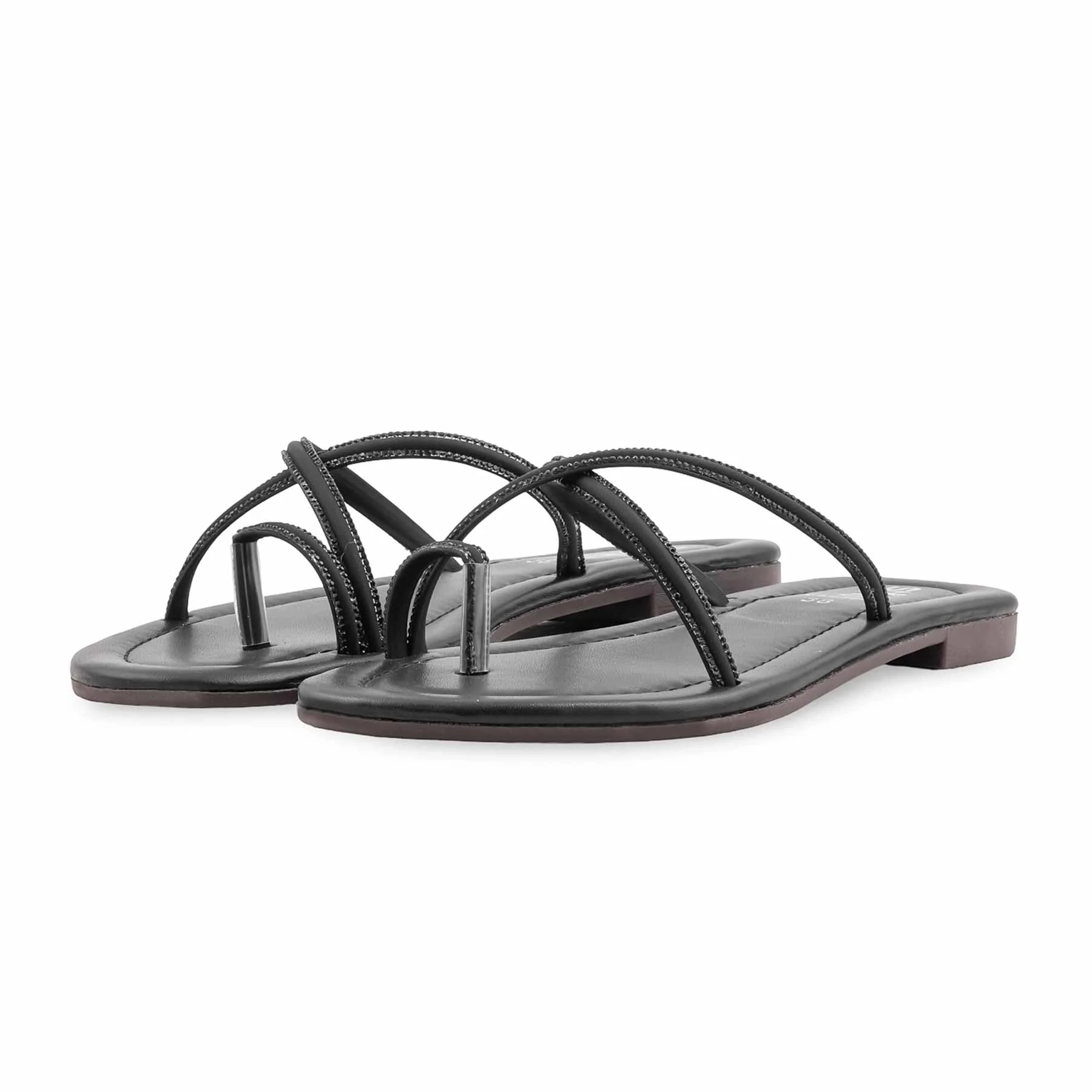 Black Casual Women Chappal CL2308 - Image 3